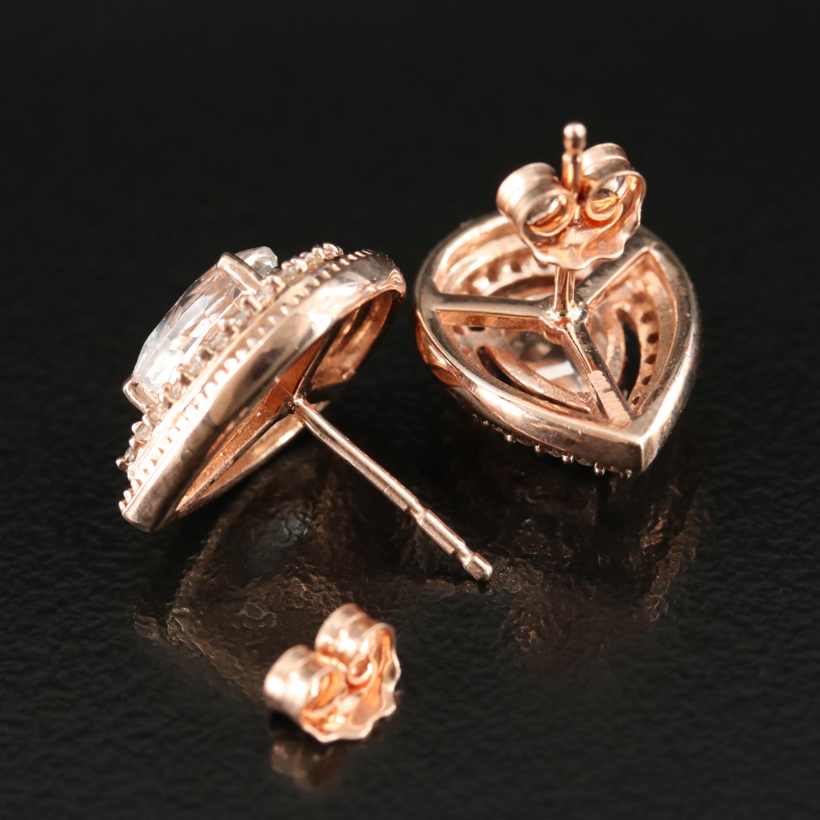 Sterling Topaz and Sapphire Earrings