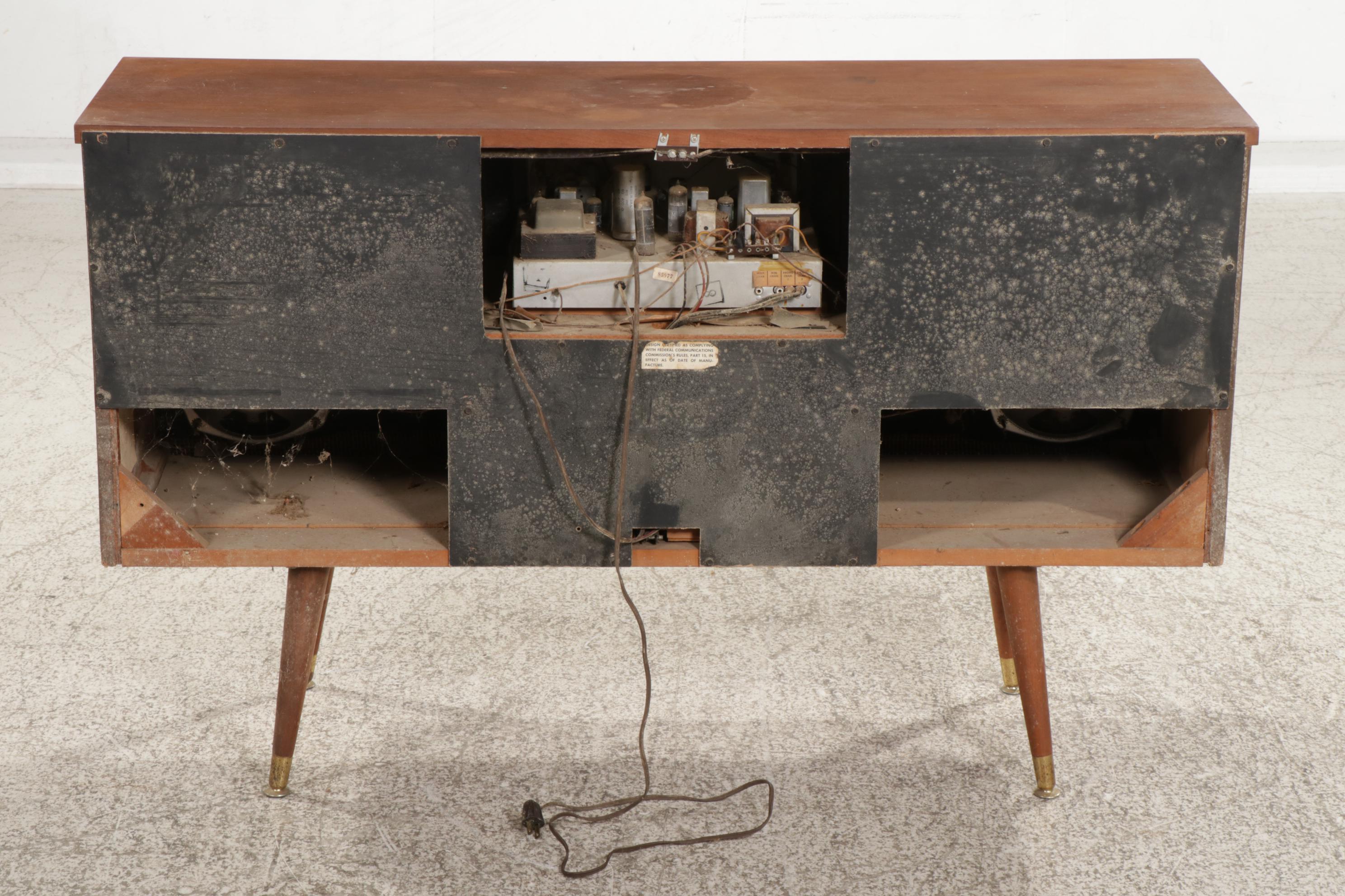 Curtis Mathes Console Cabinet With Phonograph and Radio