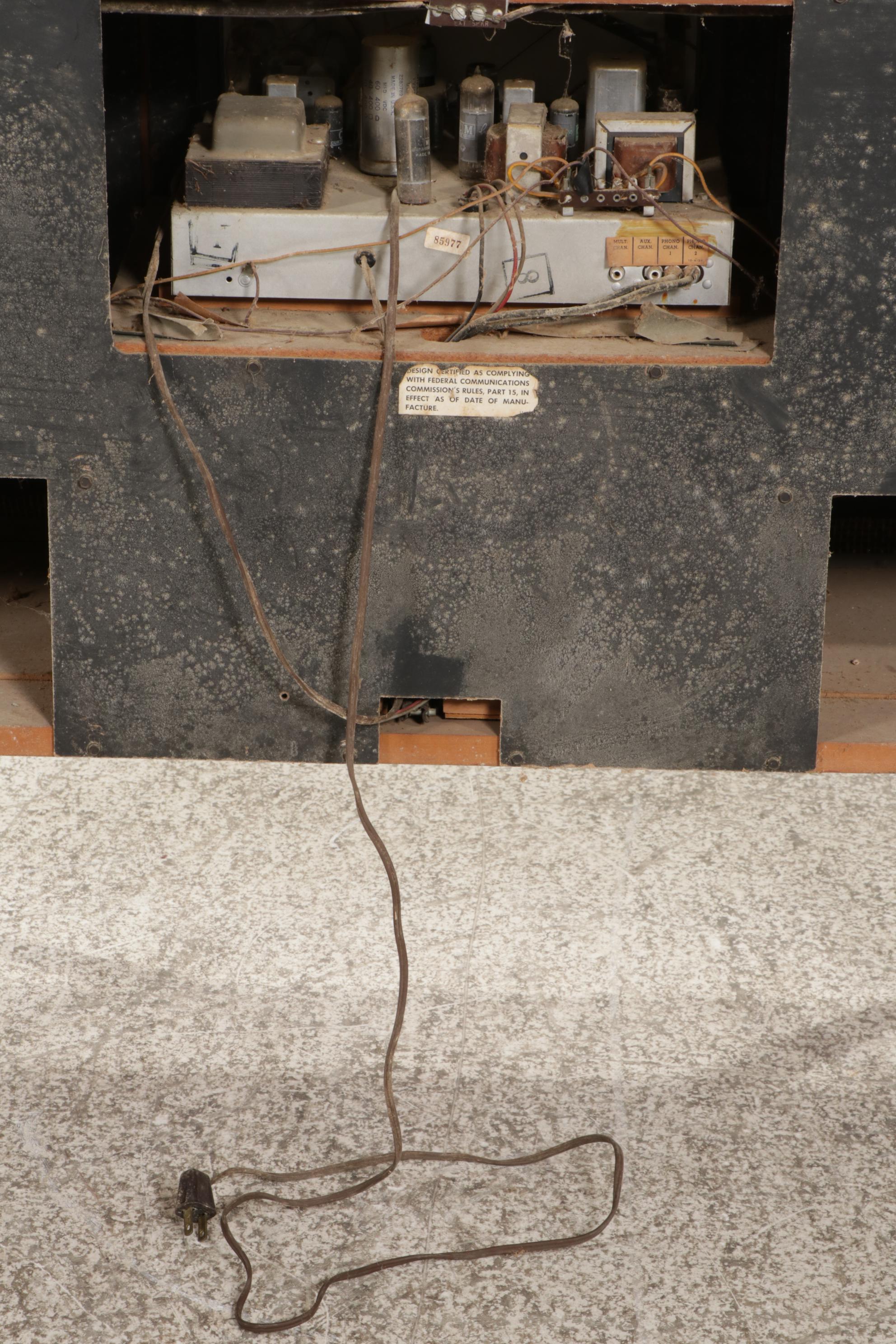 Curtis Mathes Console Cabinet With Phonograph and Radio