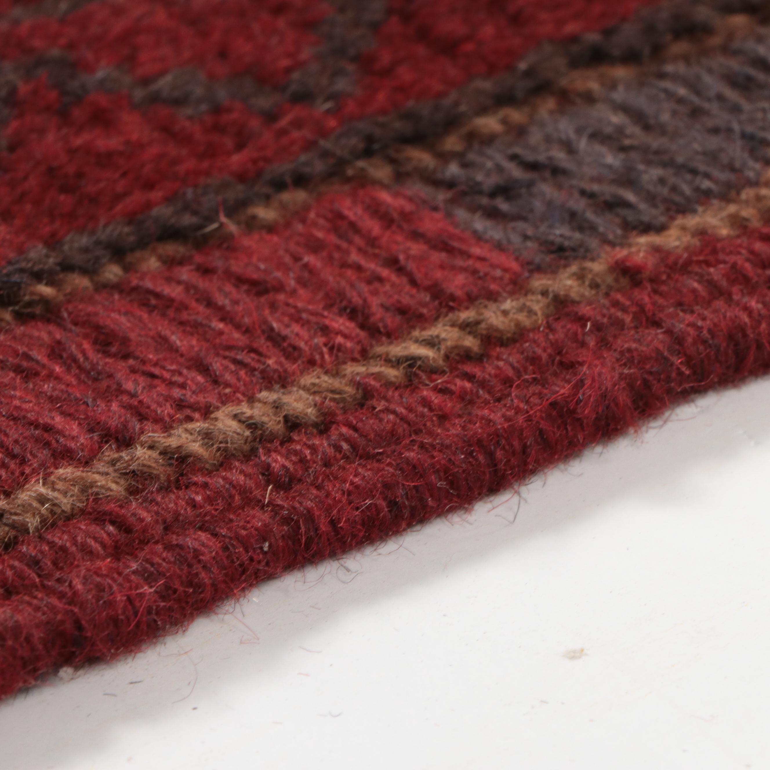 1'11 x 7'11 Hand-Knotted Afghan Mixed Technique Carpet Runner