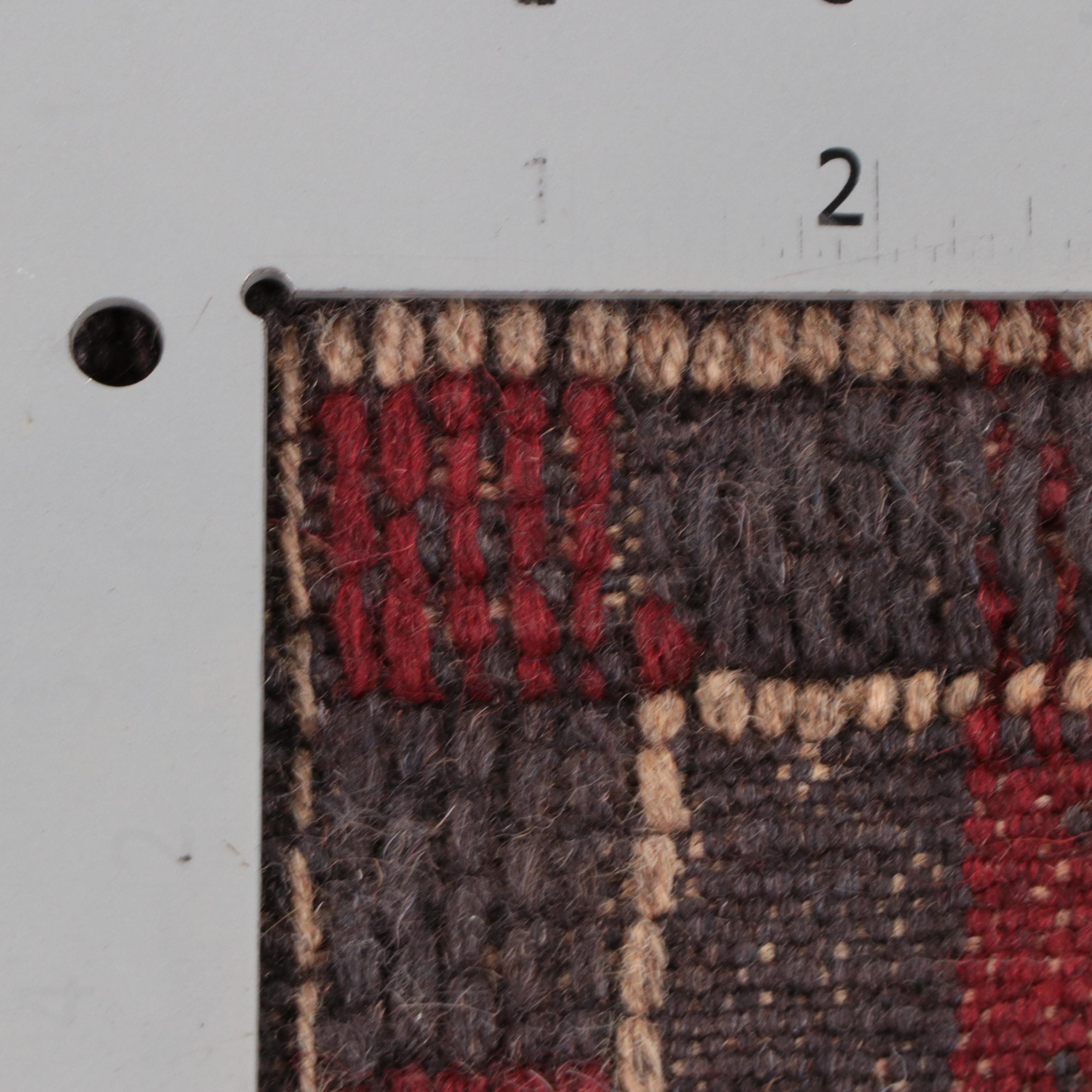 1'11 x 7'11 Hand-Knotted Afghan Mixed Technique Carpet Runner