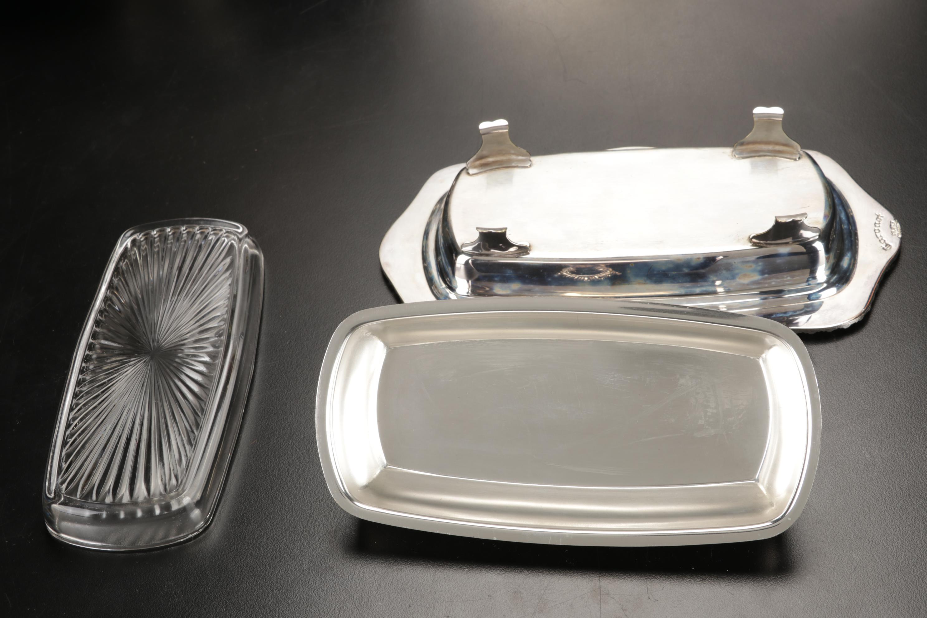 Oneida "Grosvenor" Silver Plate Flatware and Other Silver Plate Serving Pieces