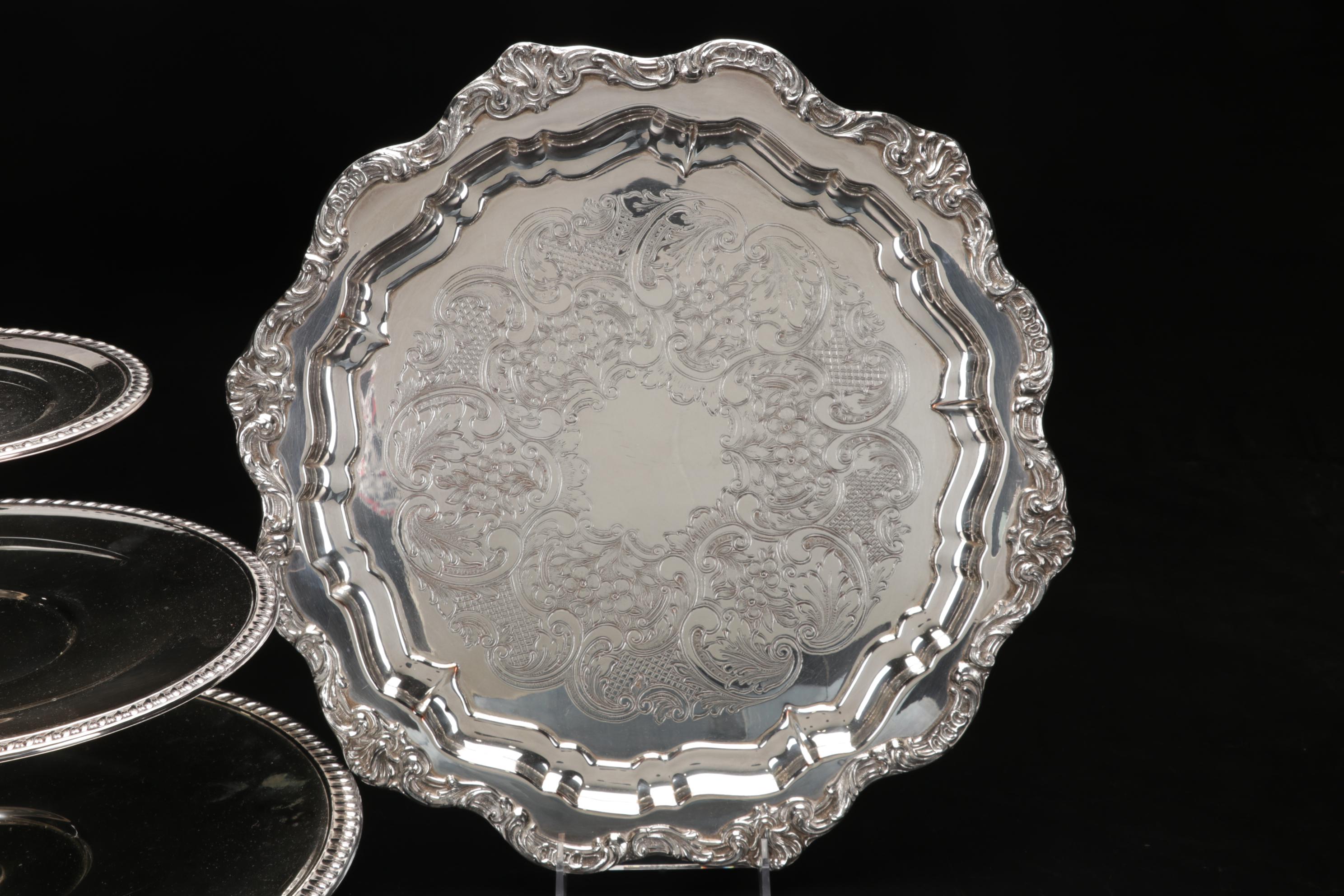 Oneida "Grosvenor" Silver Plate Flatware and Other Silver Plate Serving Pieces