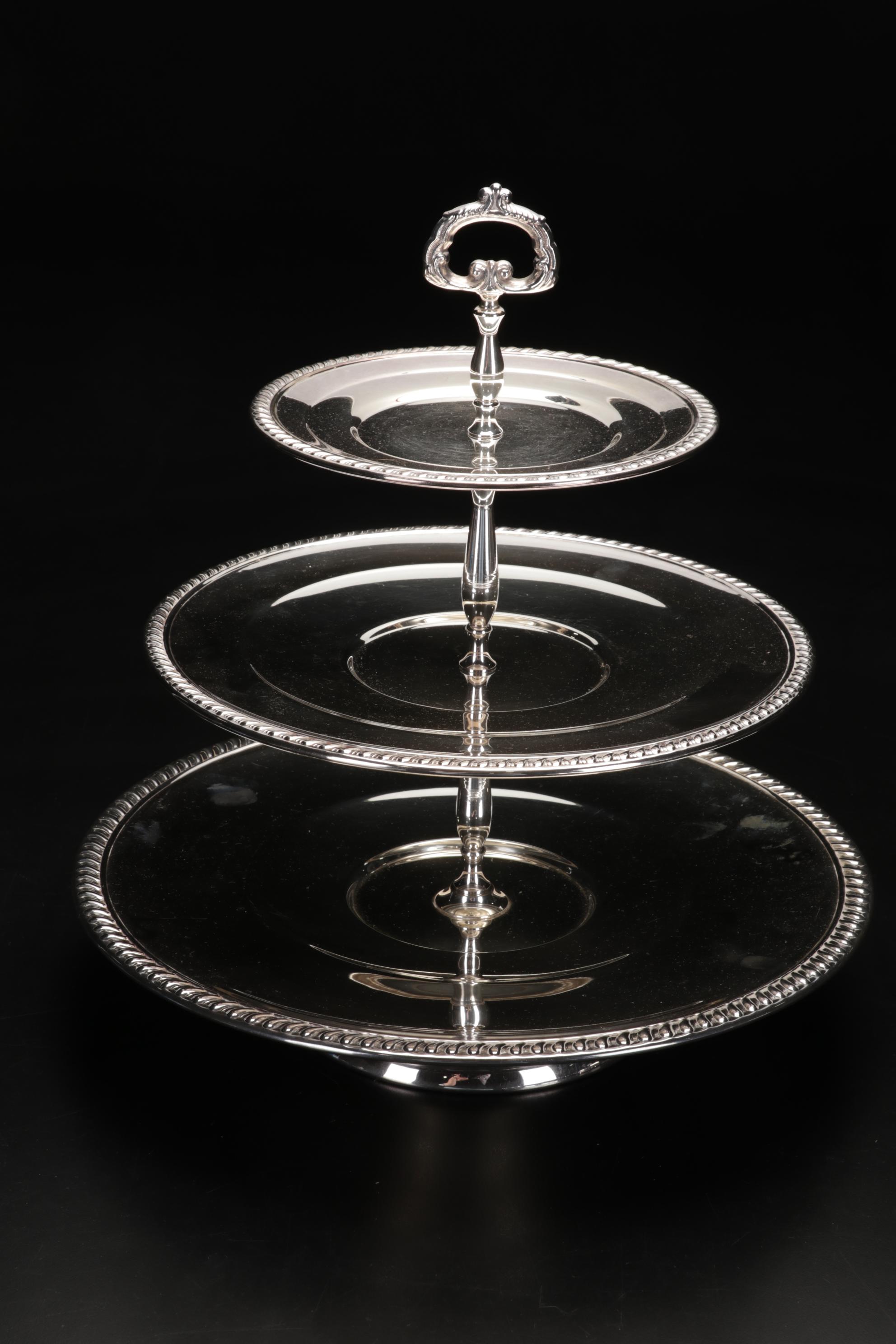 Oneida "Grosvenor" Silver Plate Flatware and Other Silver Plate Serving Pieces