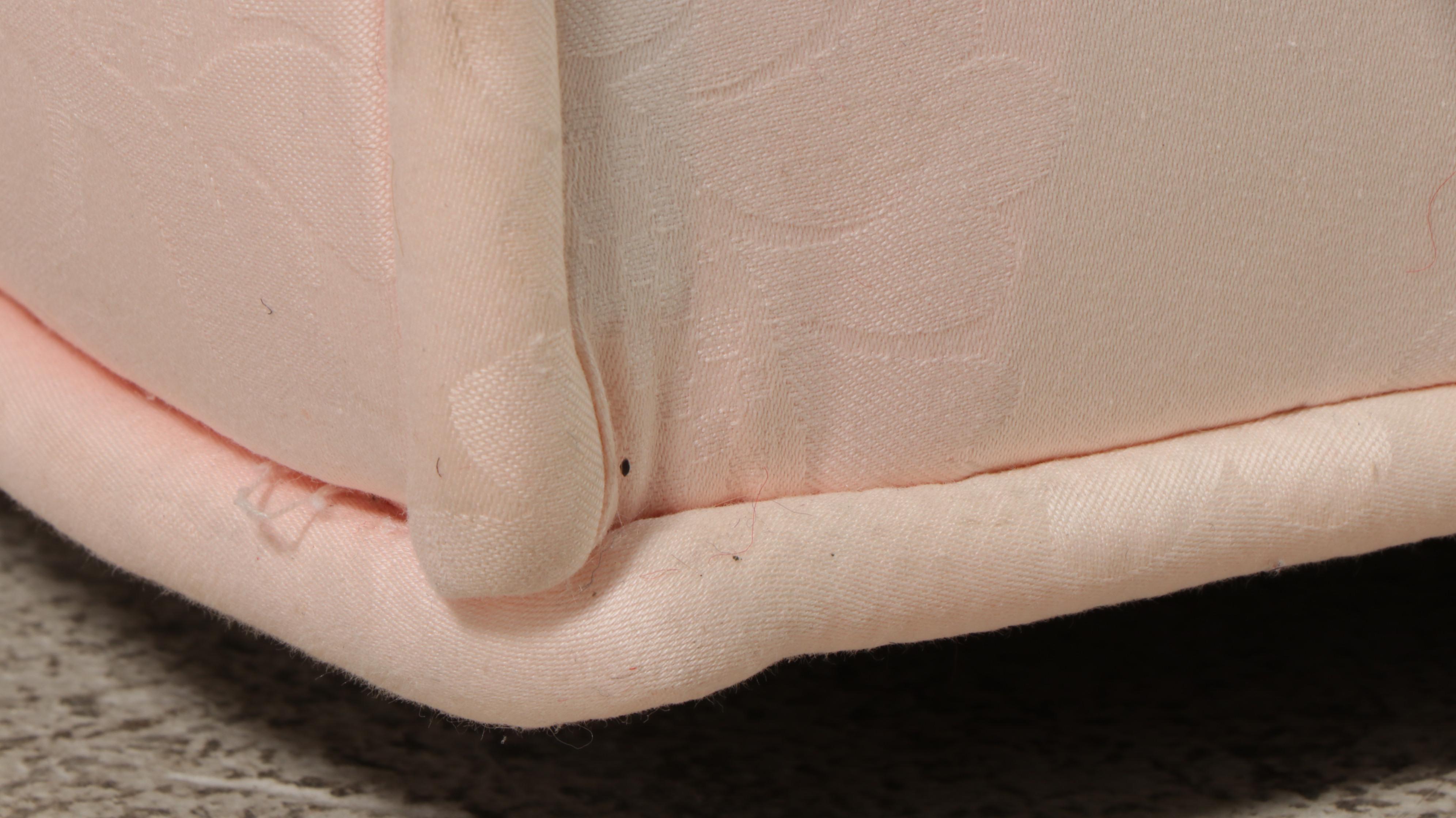 Sherrill Furniture Custom-Upholstered Curved Roll-Arm Sofa