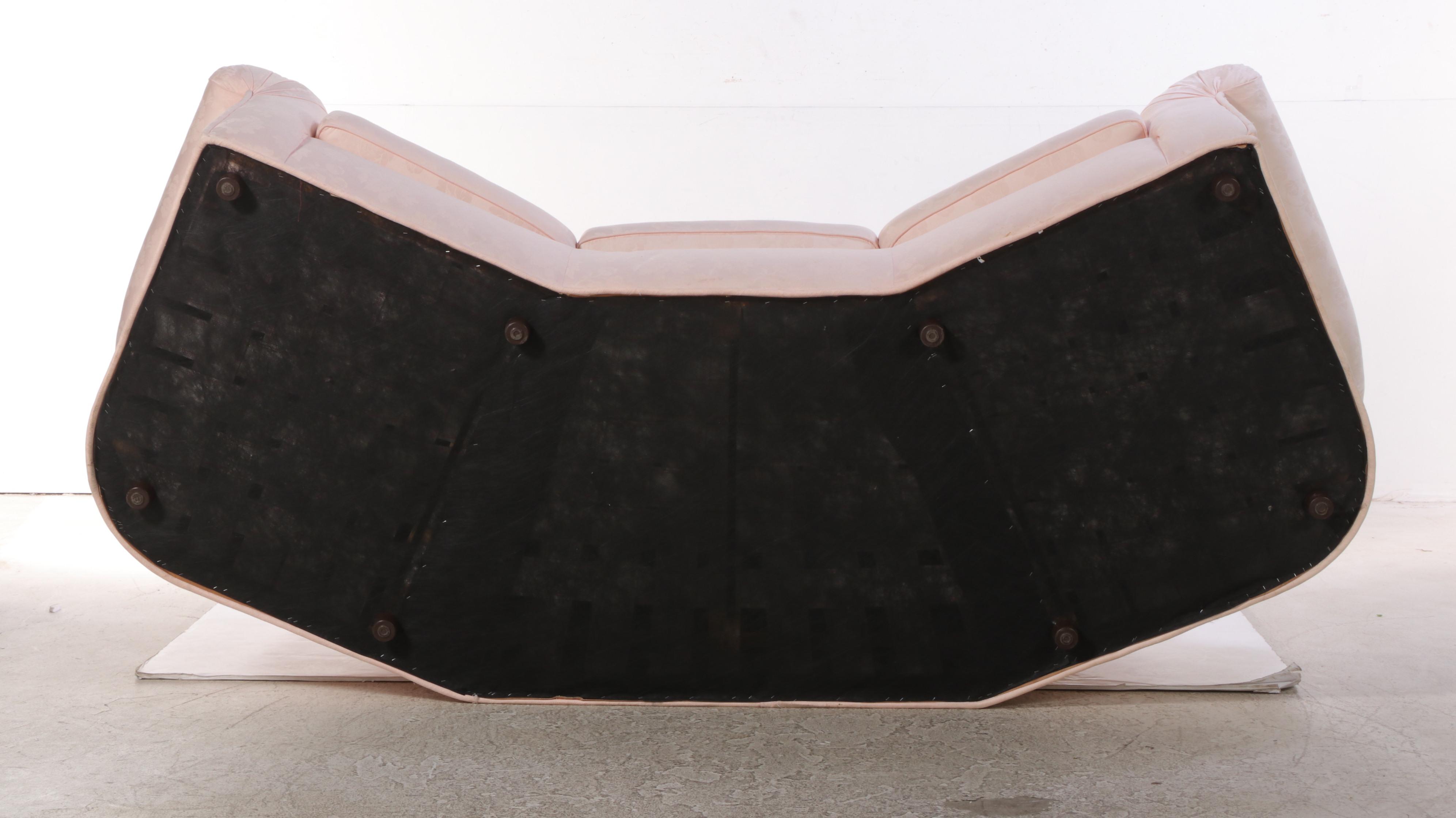 Sherrill Furniture Custom-Upholstered Curved Roll-Arm Sofa