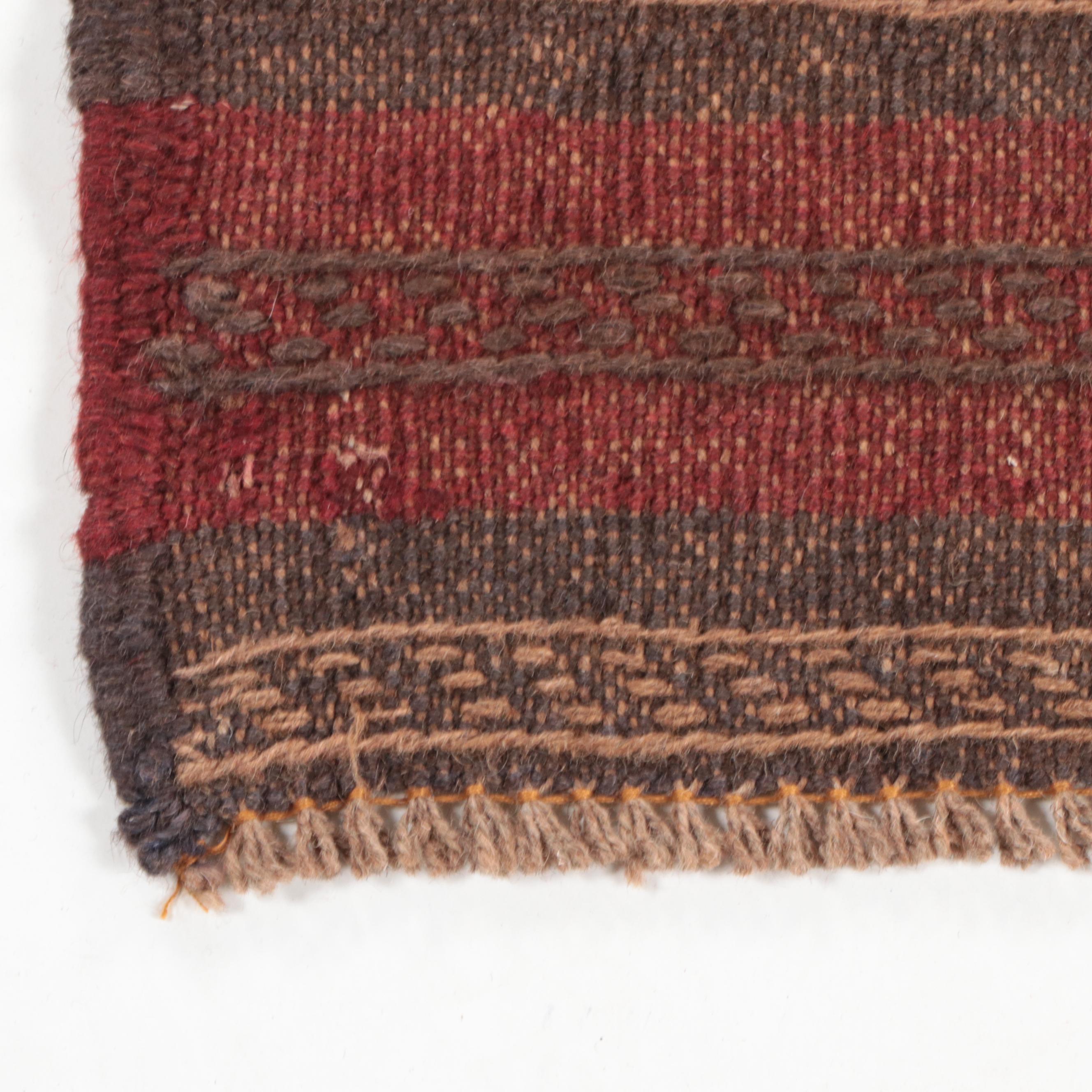 2'1 x 7'11 Hand-Knotted Afghan Mixed Technique Carpet Runner