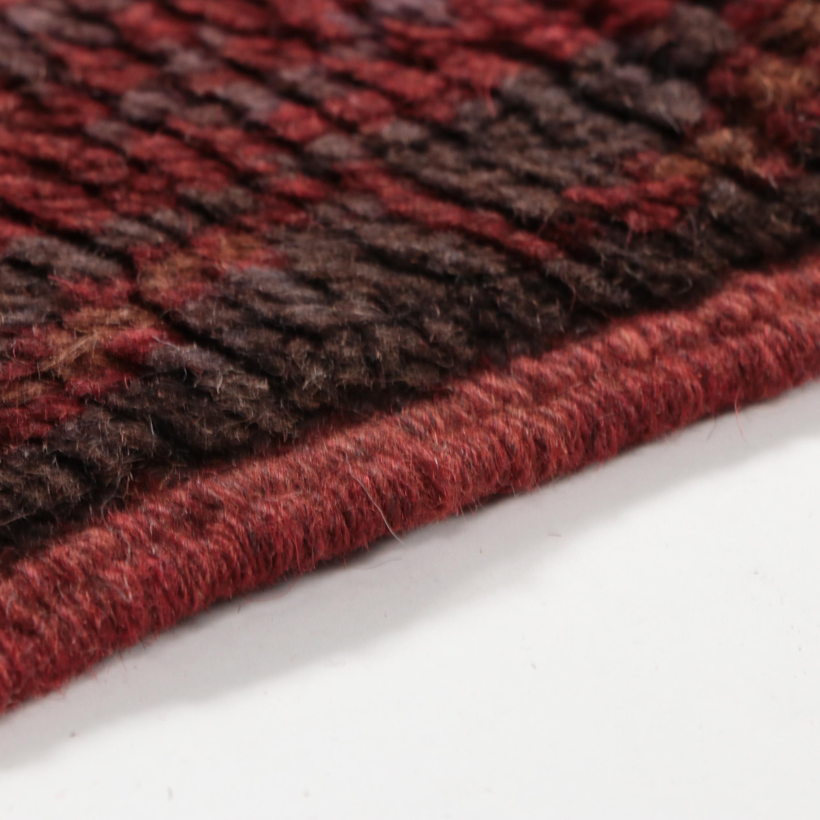 2'1 x 7'11 Hand-Knotted Afghan Mixed Technique Carpet Runner