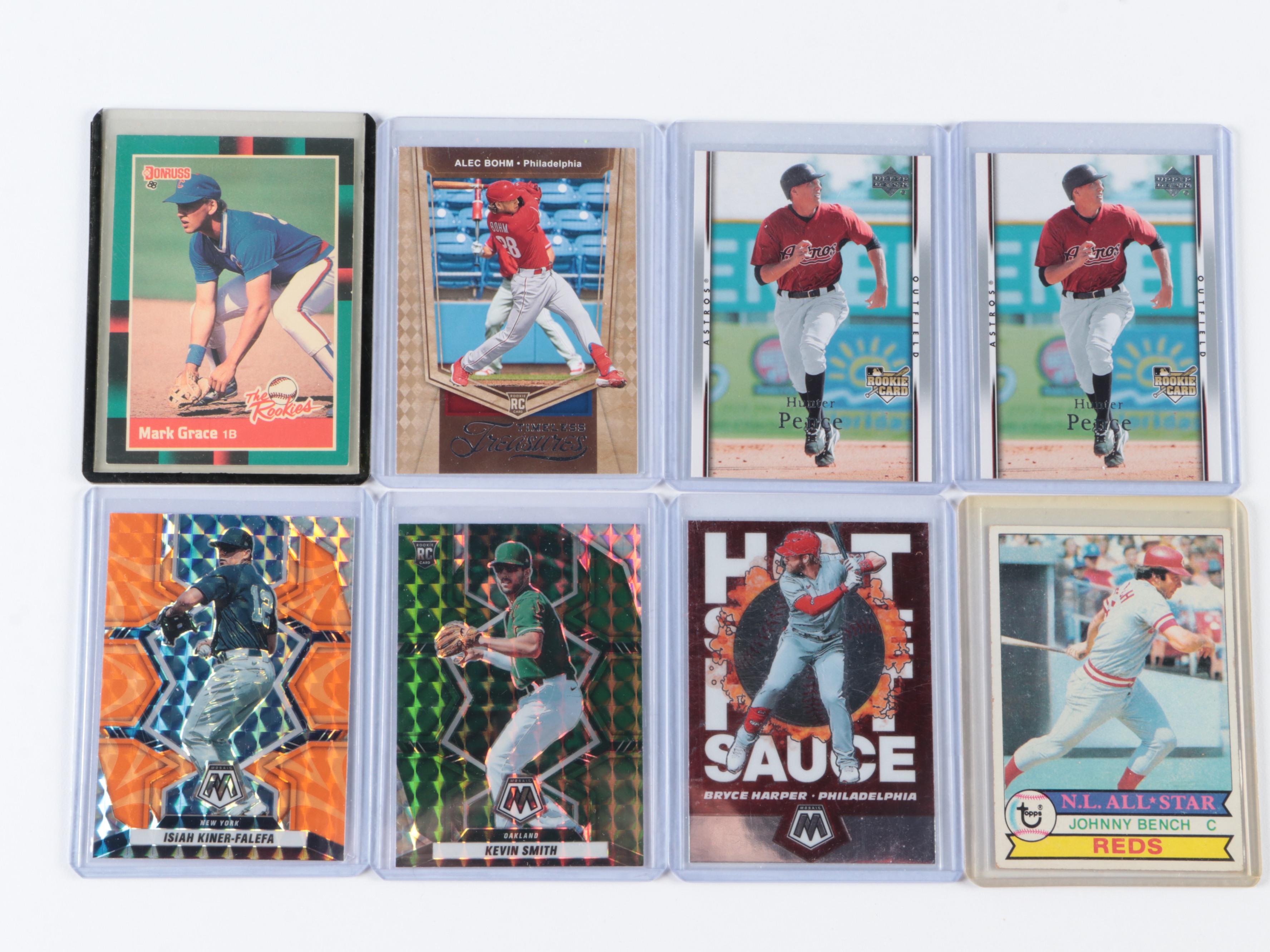 Eric Davis and Andres Galarraga Graded Rookie with Other Baseball Cards