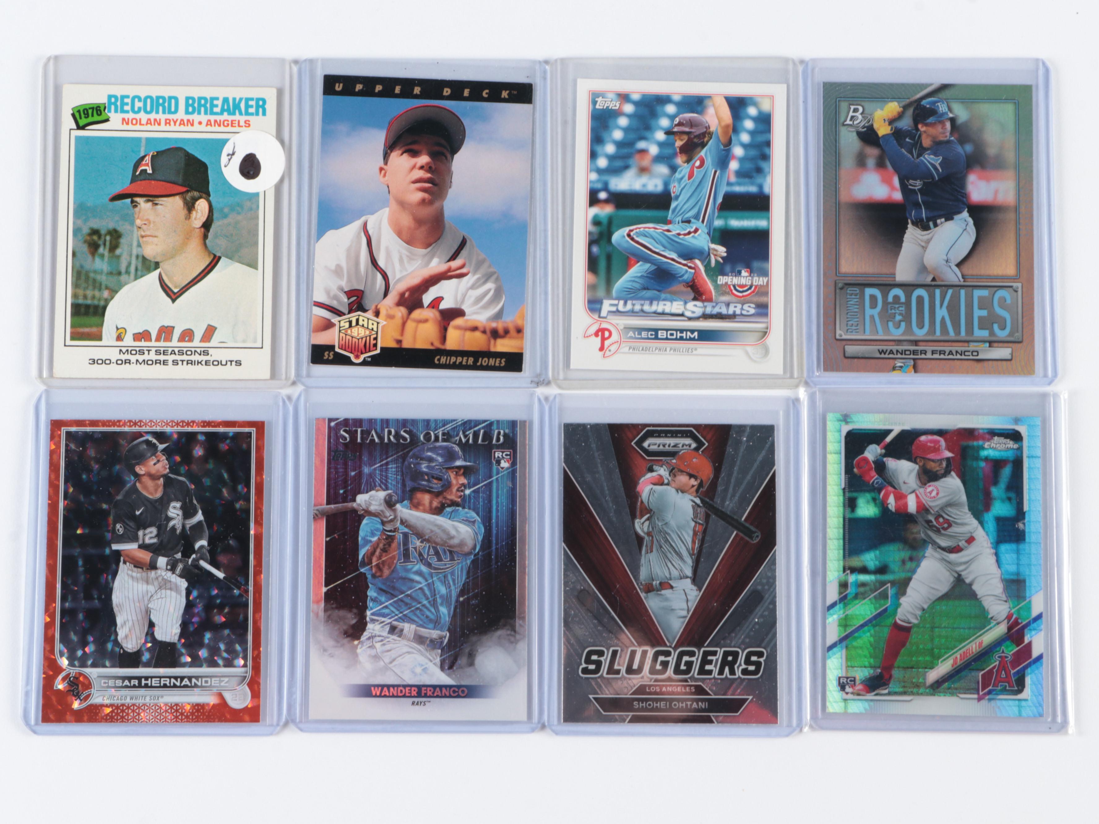 Eric Davis and Andres Galarraga Graded Rookie with Other Baseball Cards