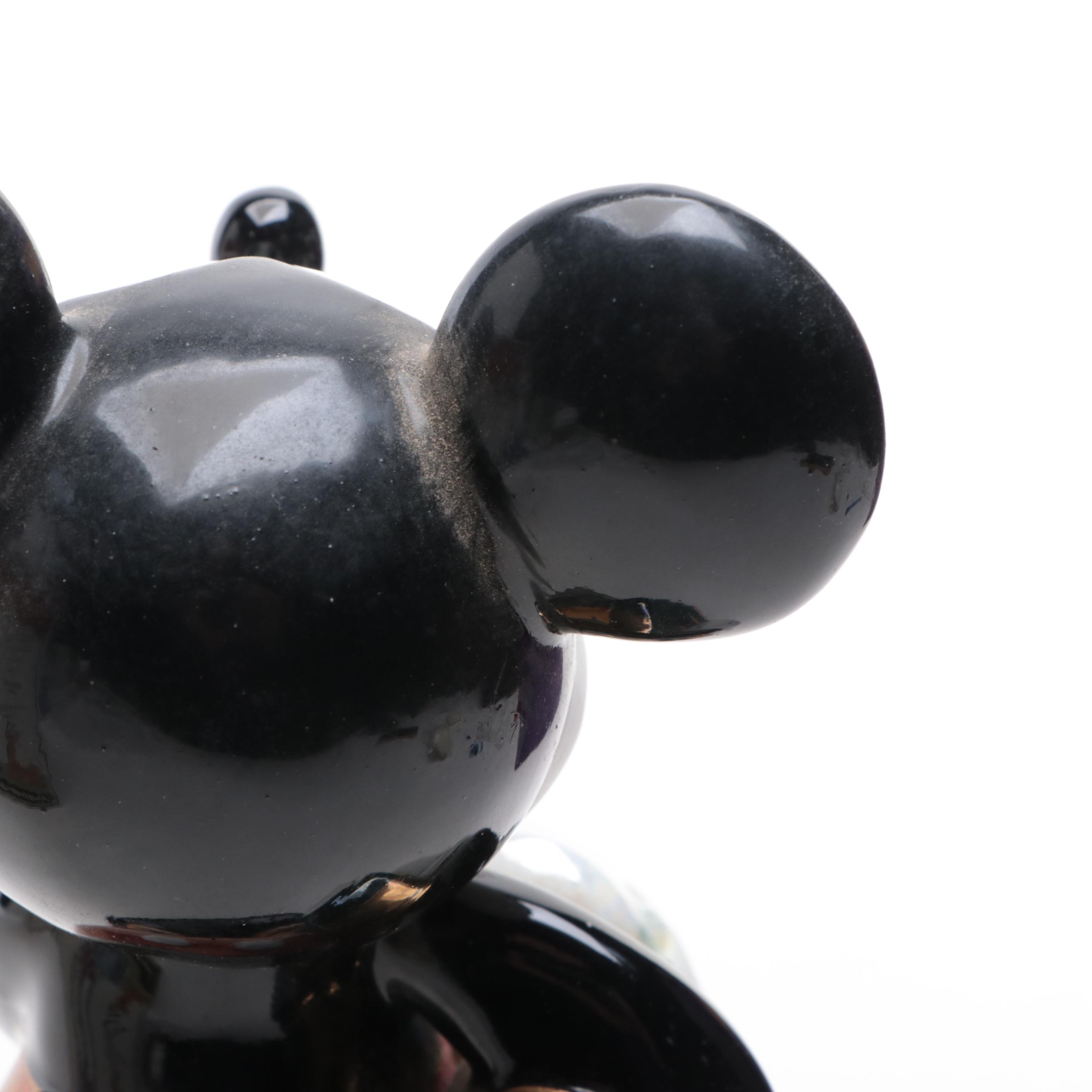 Disney Mickey Mouse Limited Edition 75th Anniversary Figurine with Clock