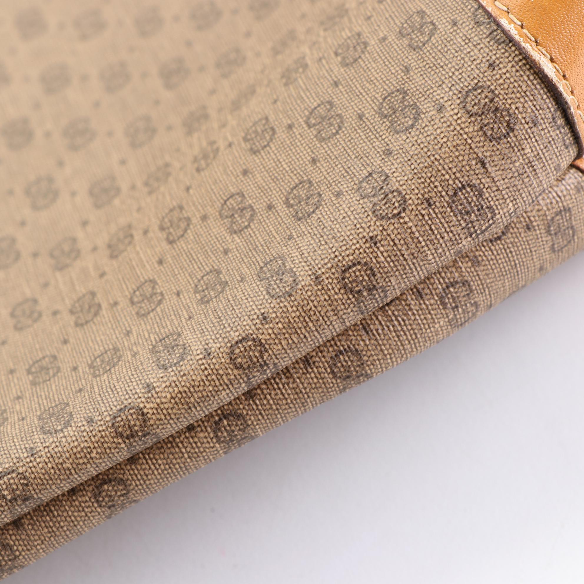 Gucci Tote Bag in Micro GG Coated Canvas and Leather