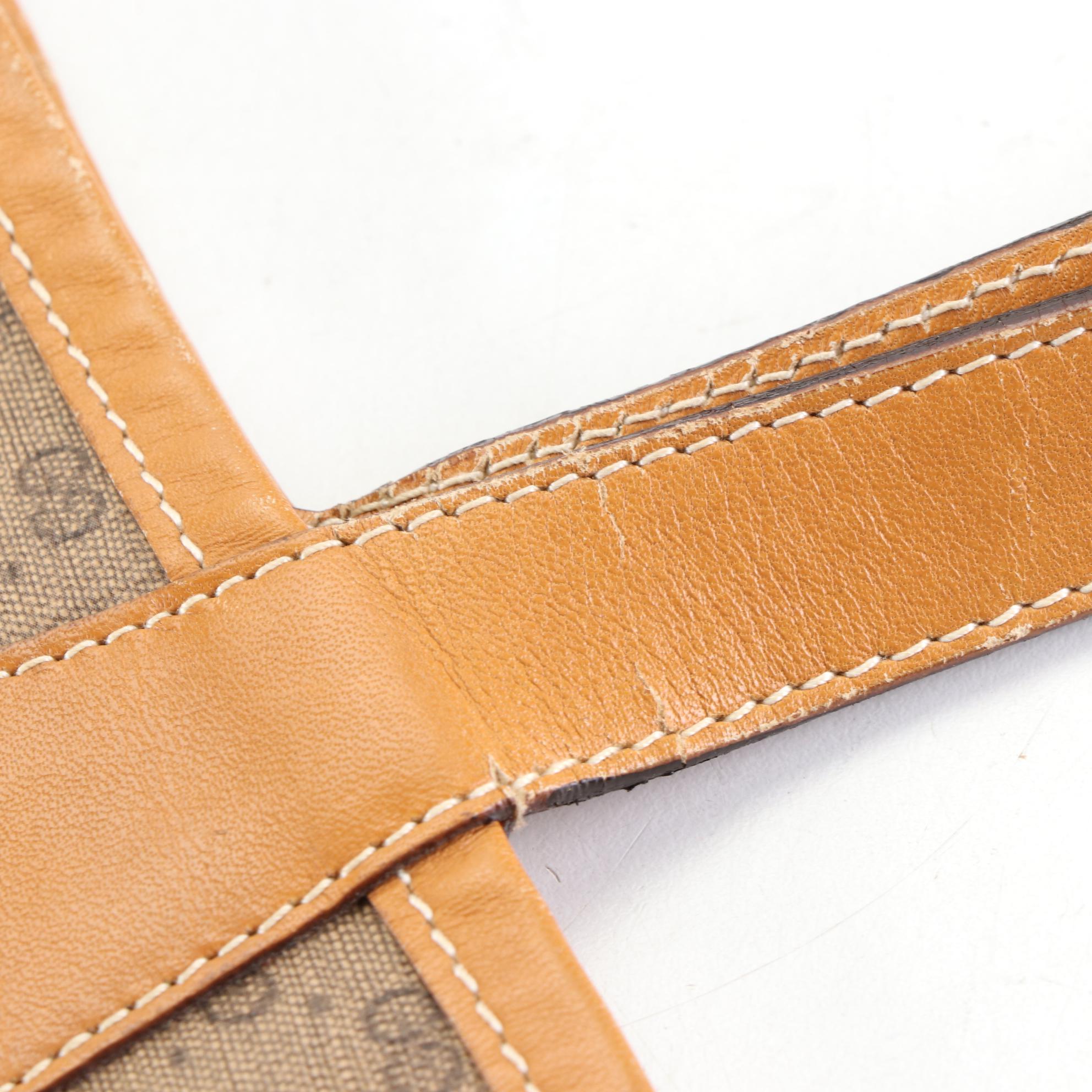 Gucci Tote Bag in Micro GG Coated Canvas and Leather