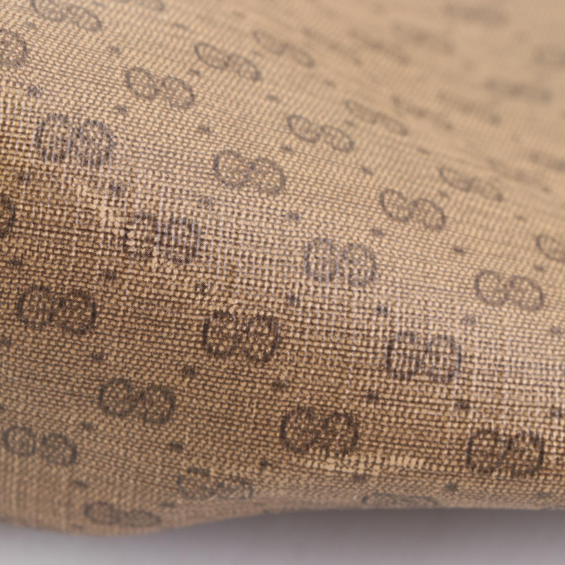 Gucci Tote Bag in Micro GG Coated Canvas and Leather