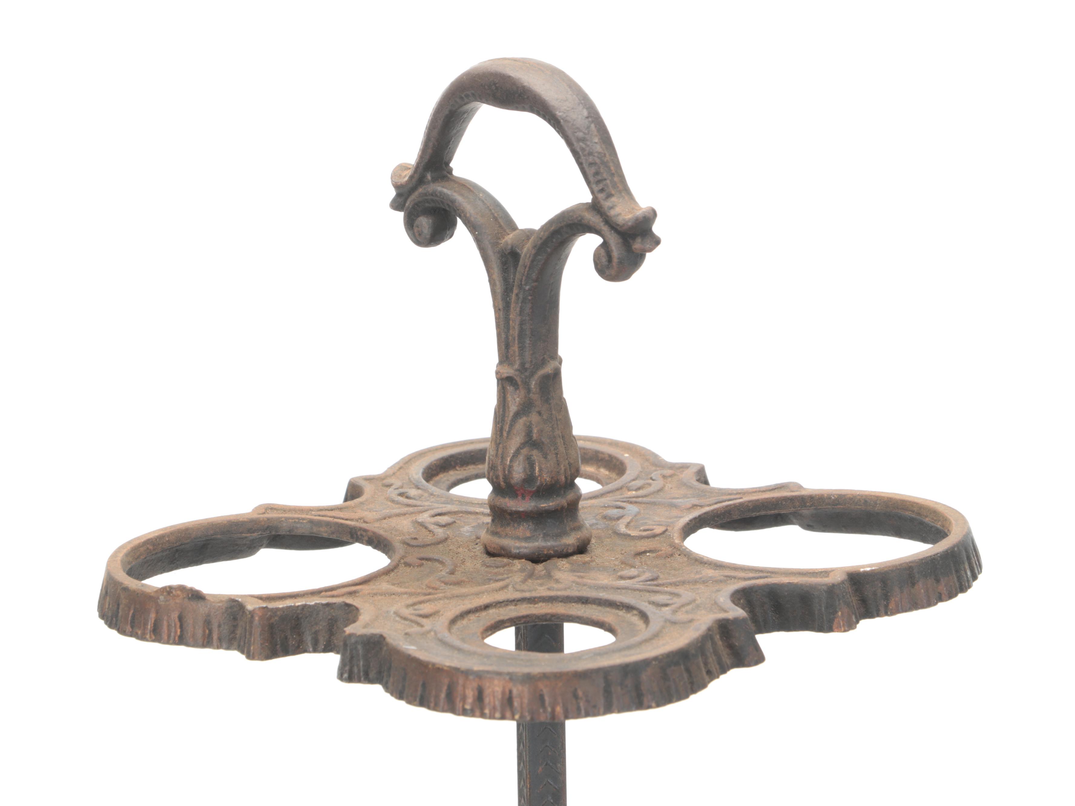 Victorian Style Cast Iron Smoking Stand, 1920s