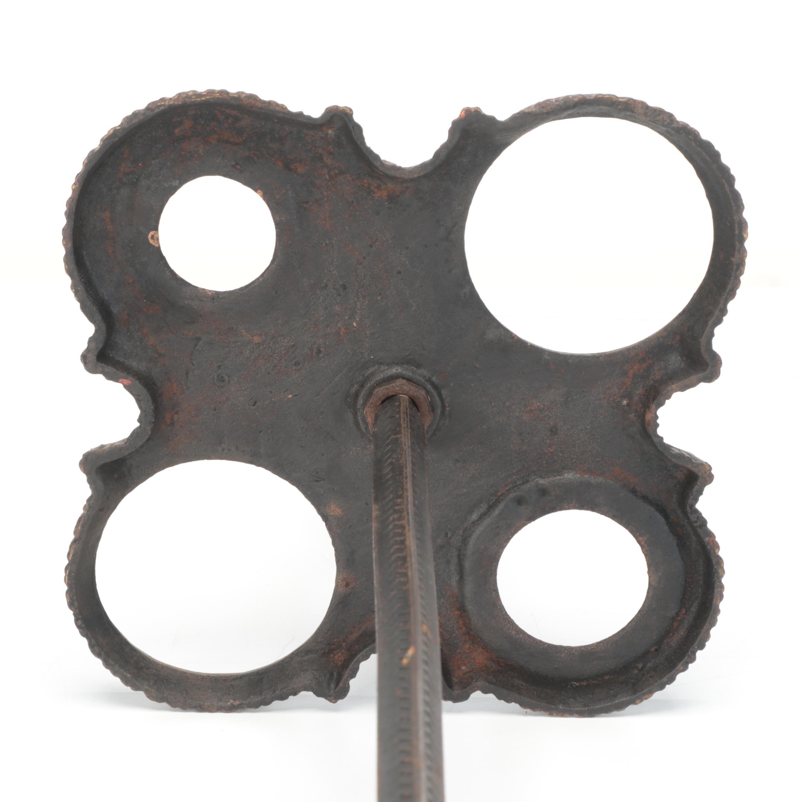 Victorian Style Cast Iron Smoking Stand, 1920s