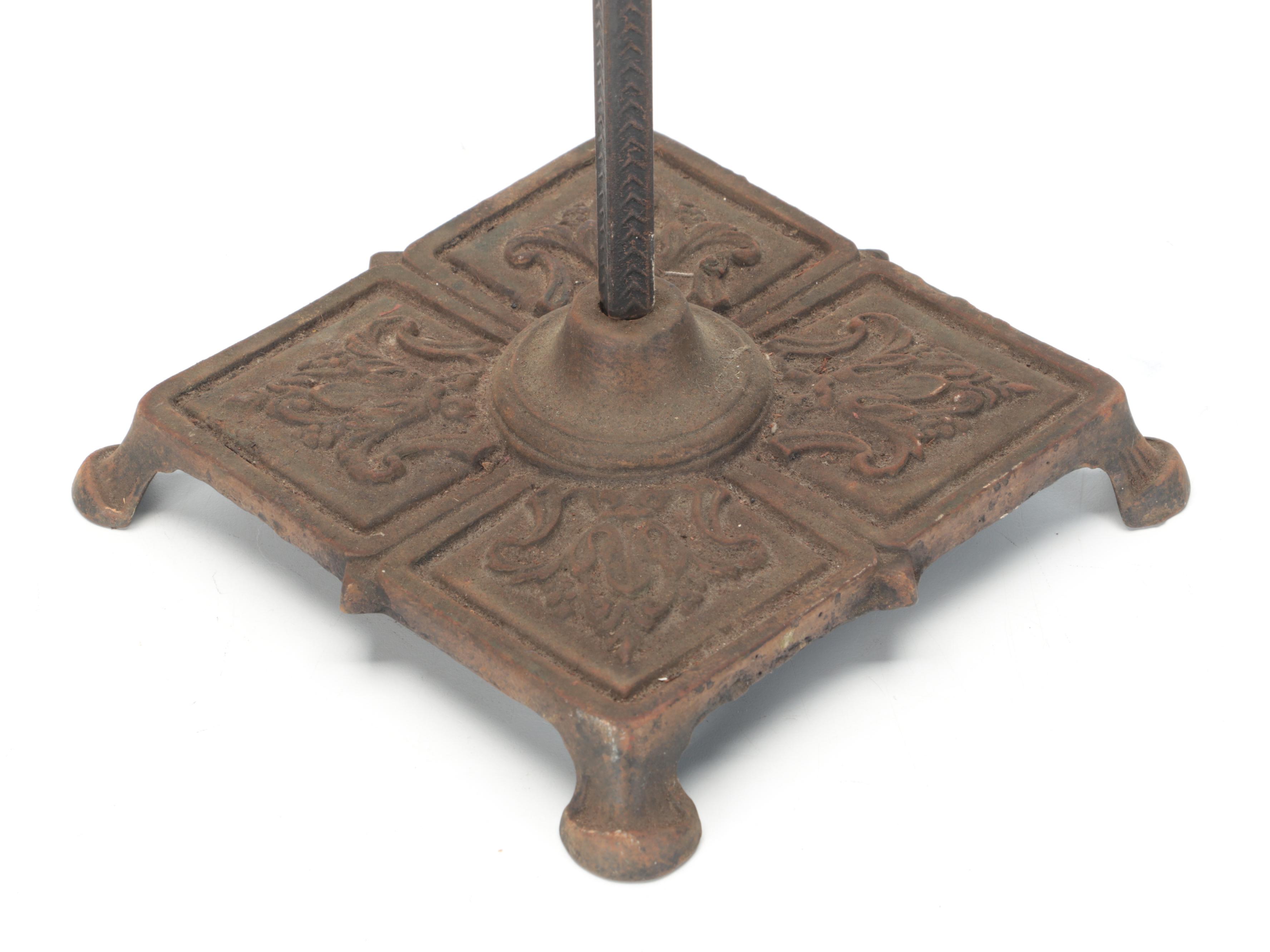 Victorian Style Cast Iron Smoking Stand, 1920s