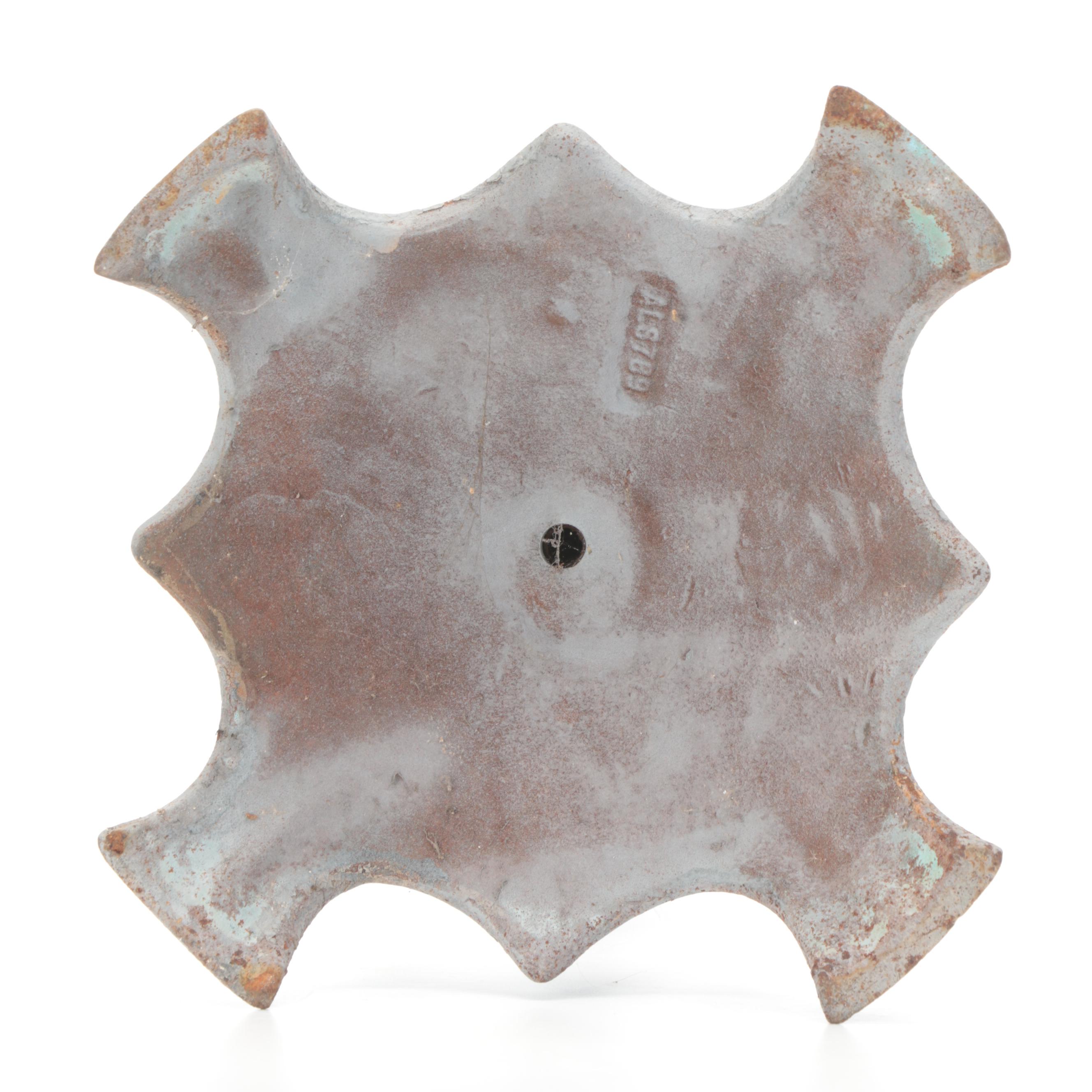 Art Deco Painted Iron Smoking Stand, 1930s