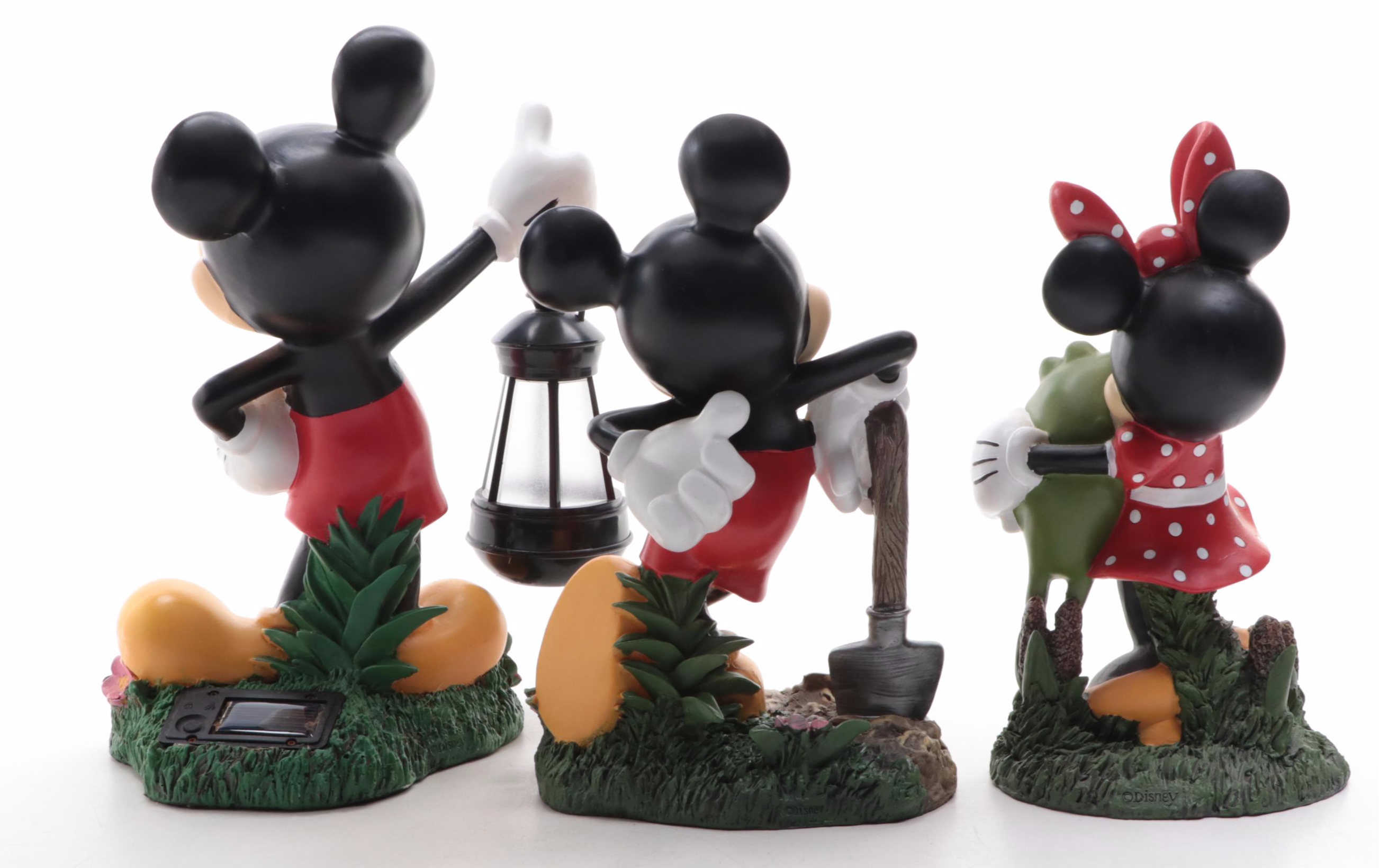 Disney Mickey Mouse and Minnie Mouse Outdoor Resin Statues and Light