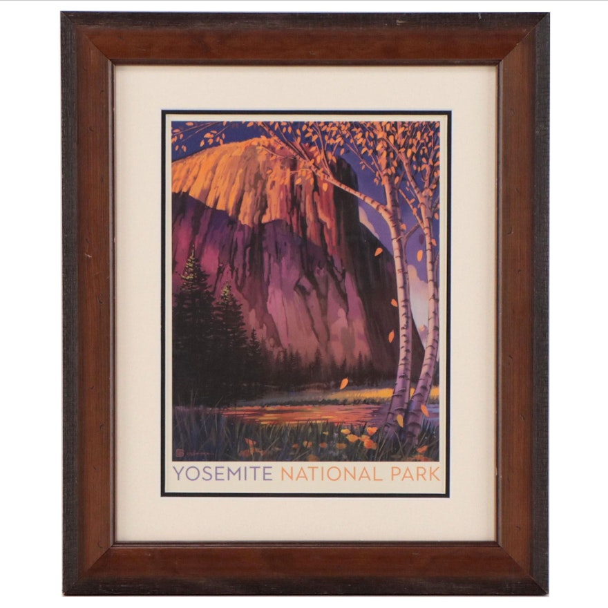 Yosemite National Park Offset Lithograph Advertisement After Arden von Haeger