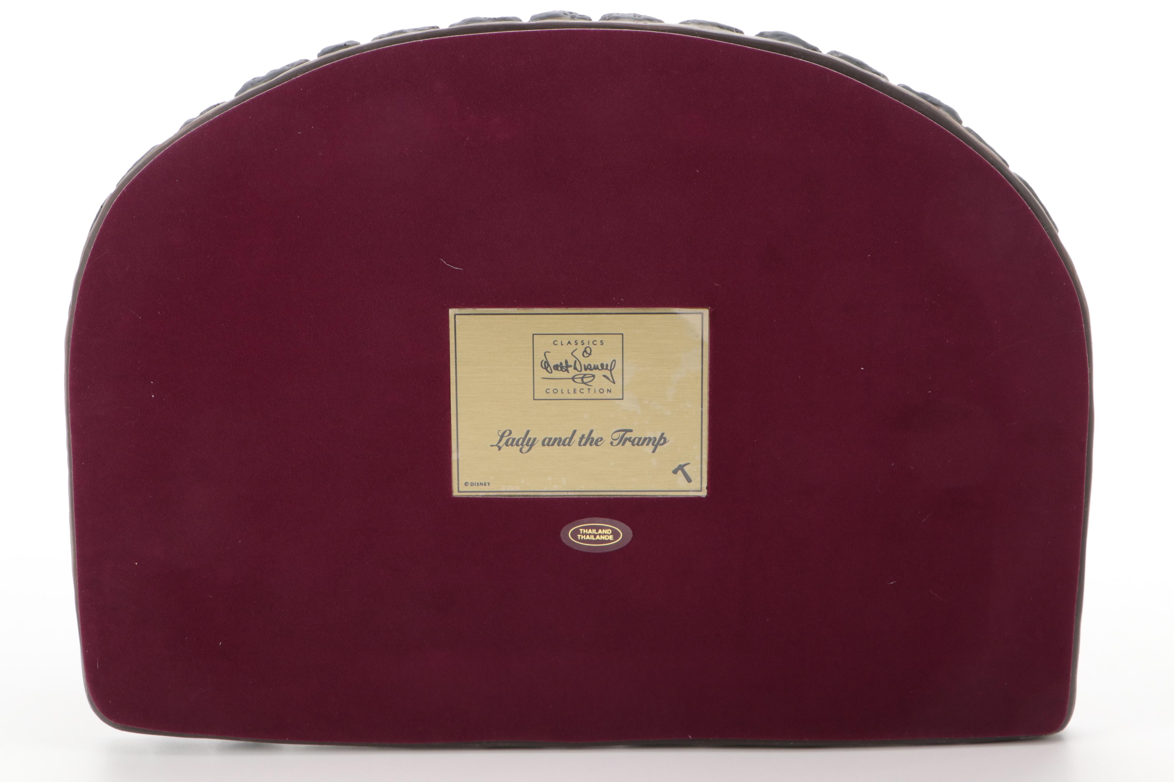 Walt Disney Classics Collection Limited Edition "Bella Notte" Ceramic Figurines