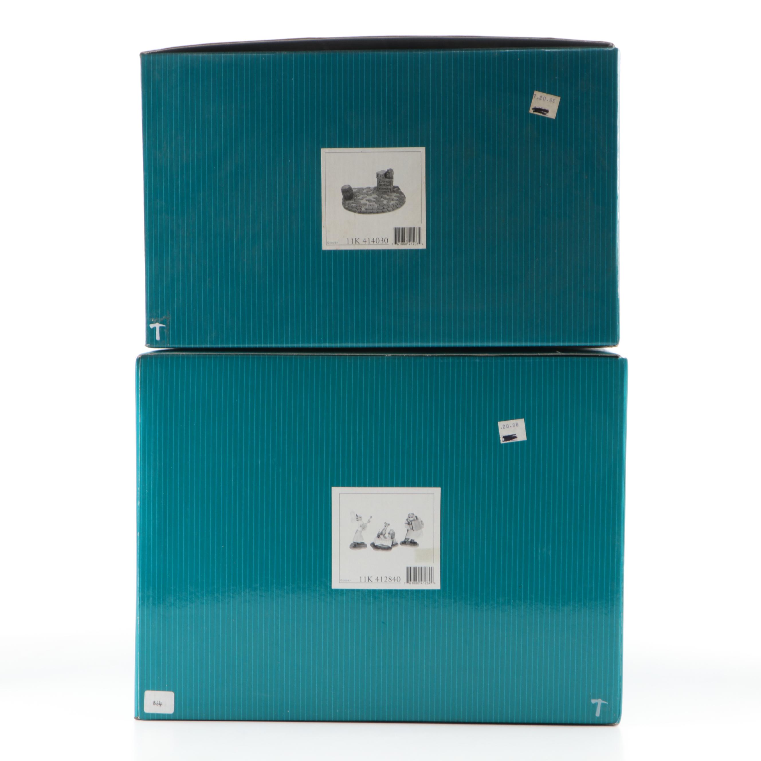 Walt Disney Classics Collection Limited Edition "Bella Notte" Ceramic Figurines