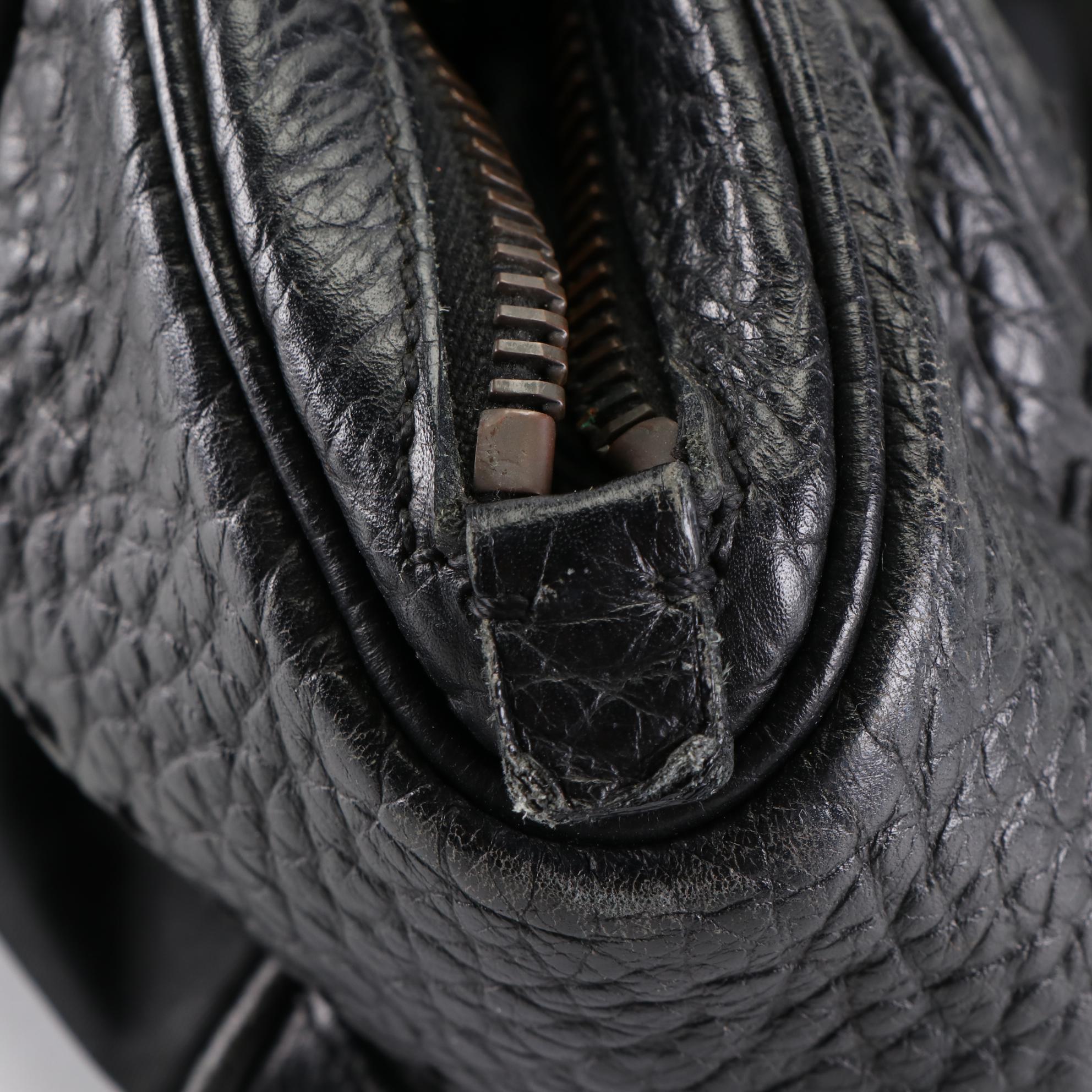 Prada Shoulder Bag in Tessuto Nylon and Black Leather