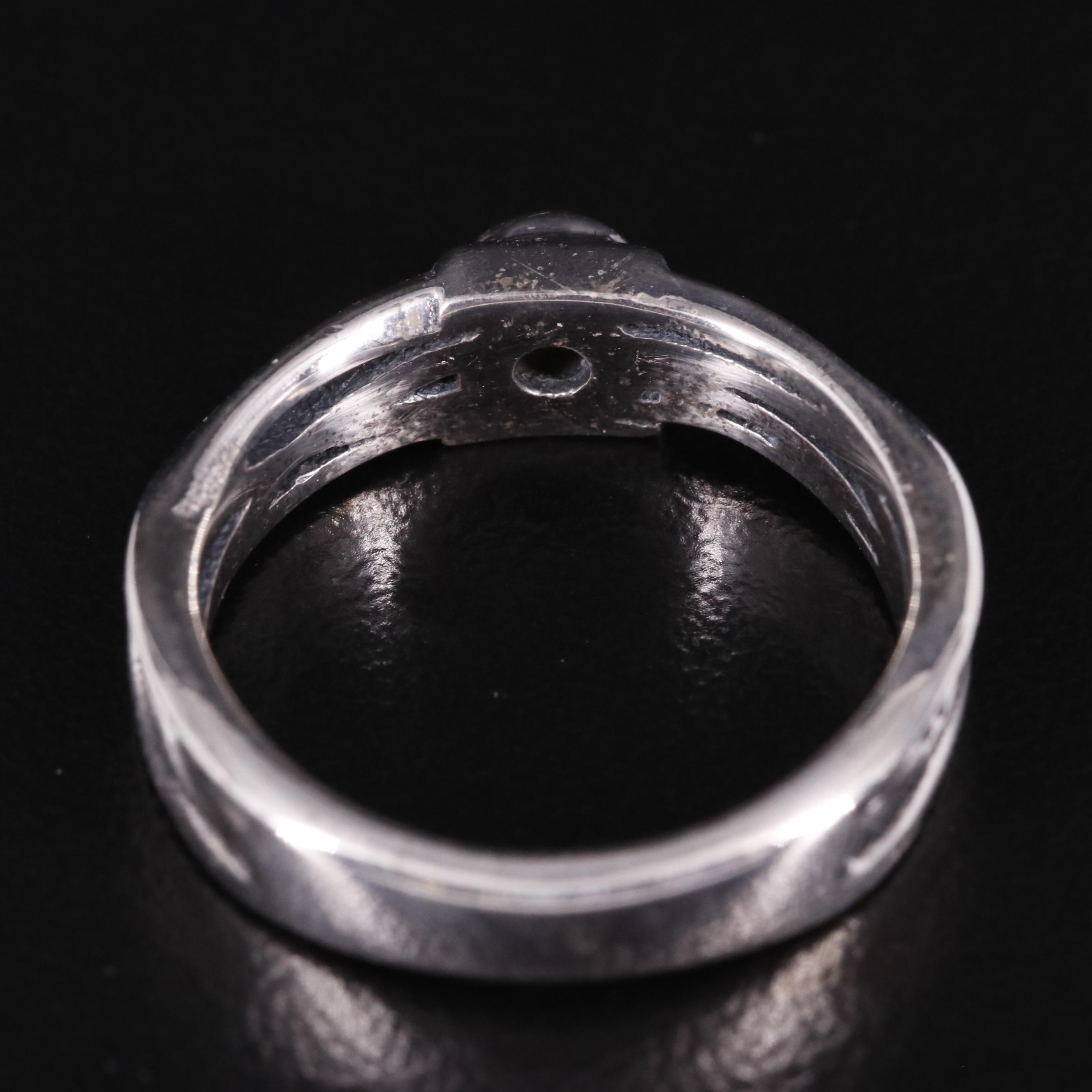 Sterling Citrine Tapered Ring