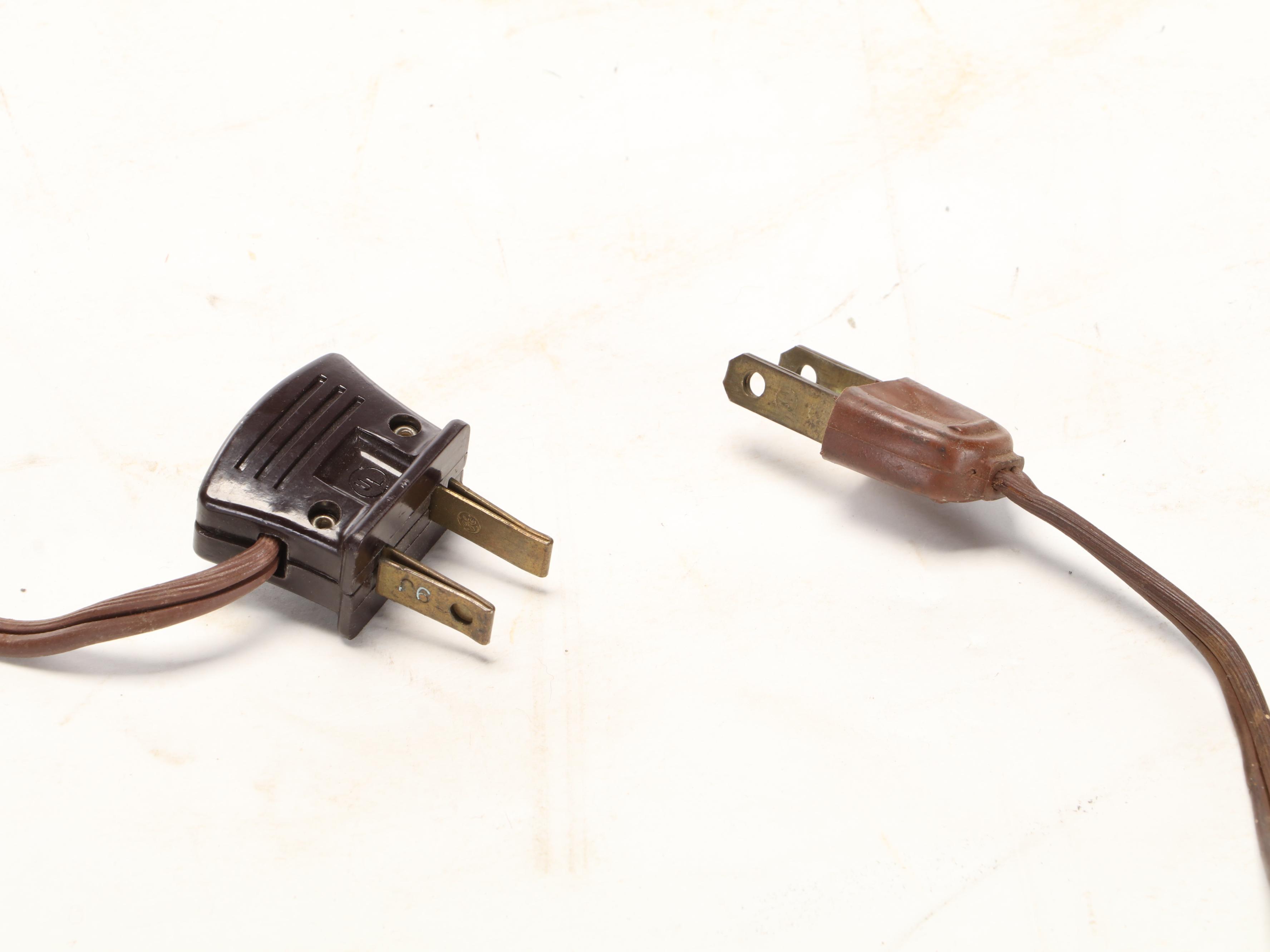 Frederick Cooper Japanese Champlevé Bronze Mallet-Shaped Vase Table Lamps