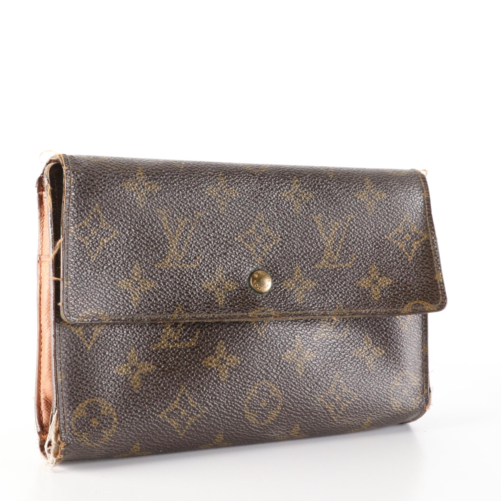 Louis Vuitton Pochette-Passeport Organizer in Monogram Canvas and Leather