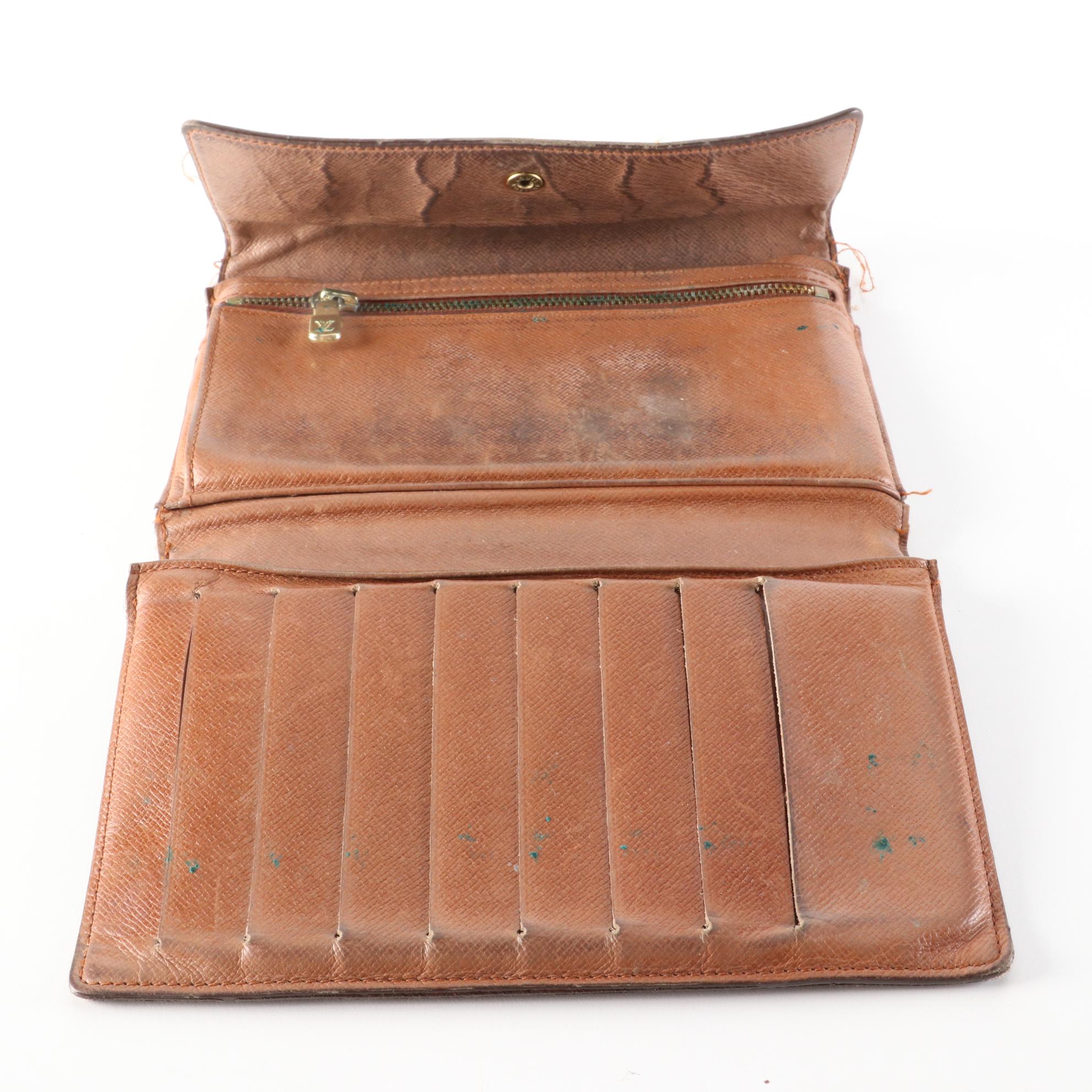 Louis Vuitton Pochette-Passeport Organizer in Monogram Canvas and Leather