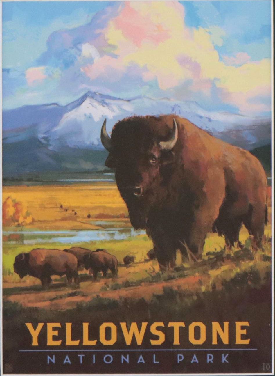 Anderson Design Group Yellowstone National Park Offset Lithograph Advertisement