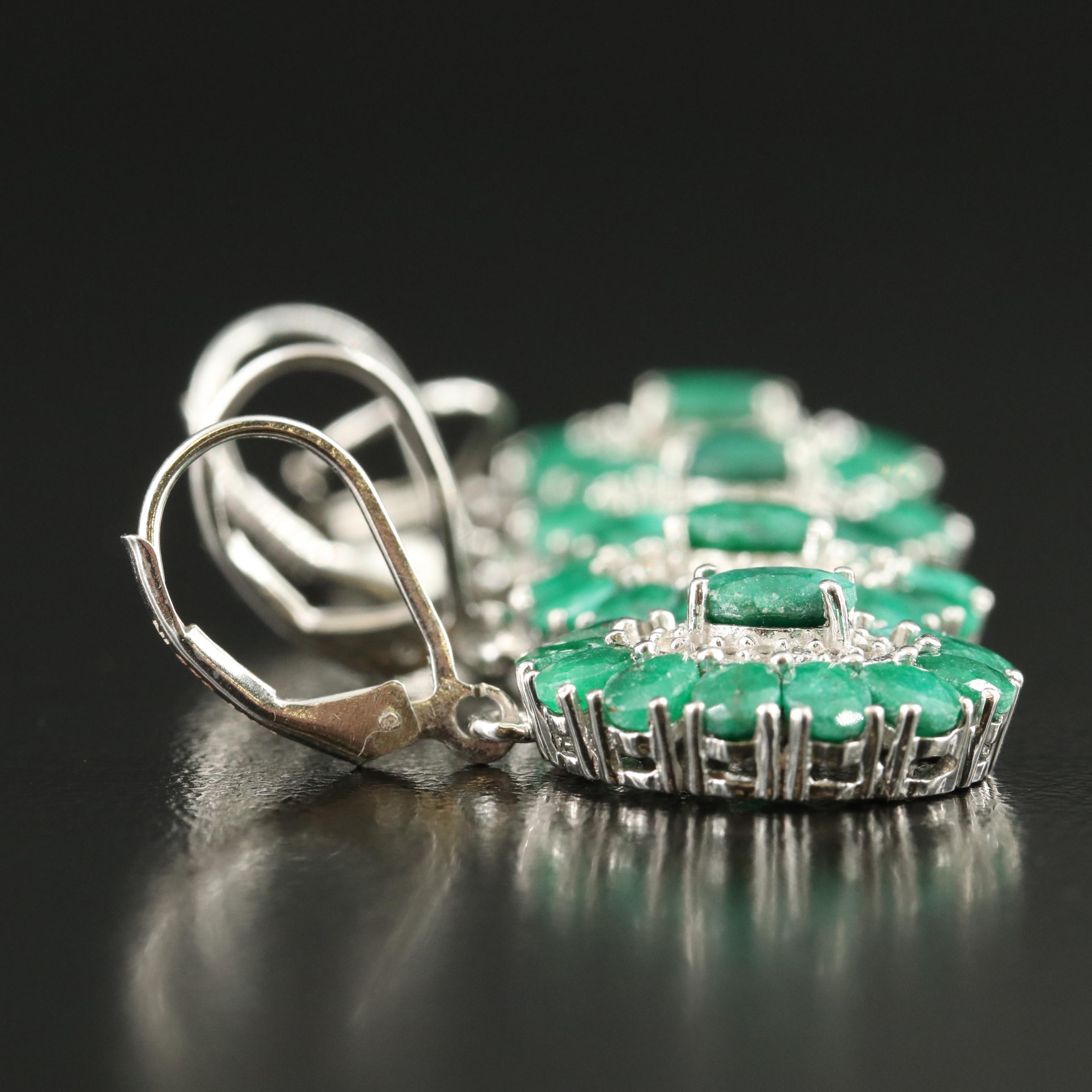 Sterling Corundum and Topaz Earrings