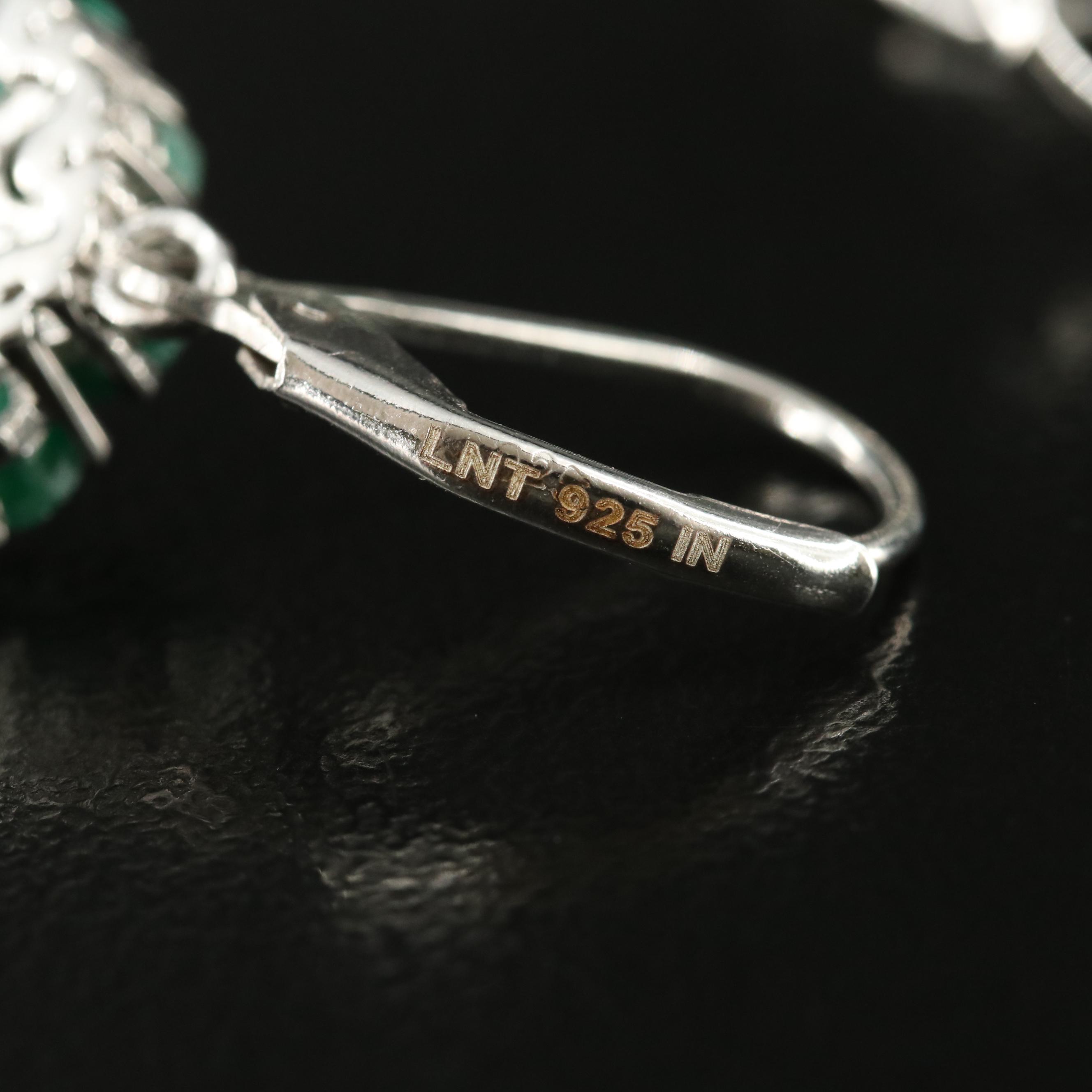 Sterling Corundum and Topaz Earrings