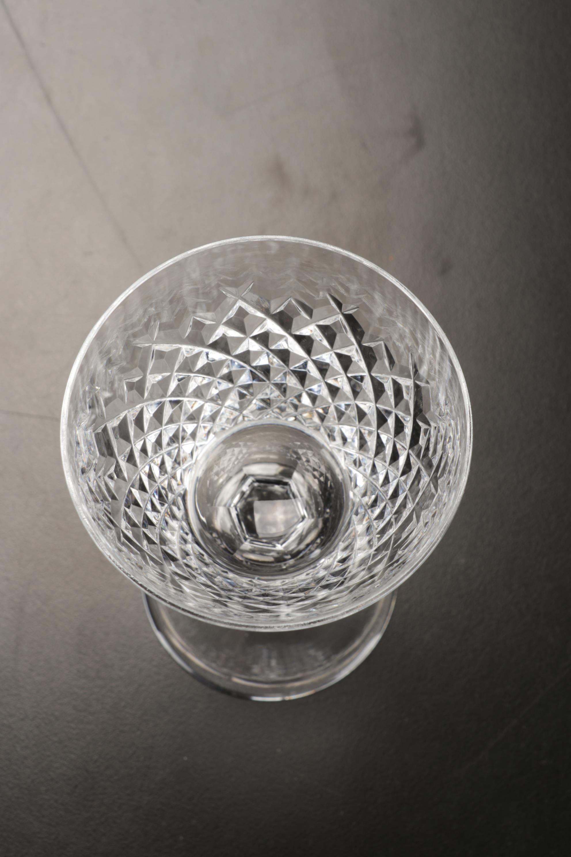 Waterford Crystal "Alana" Claret Wine Glasses, 1952-2022