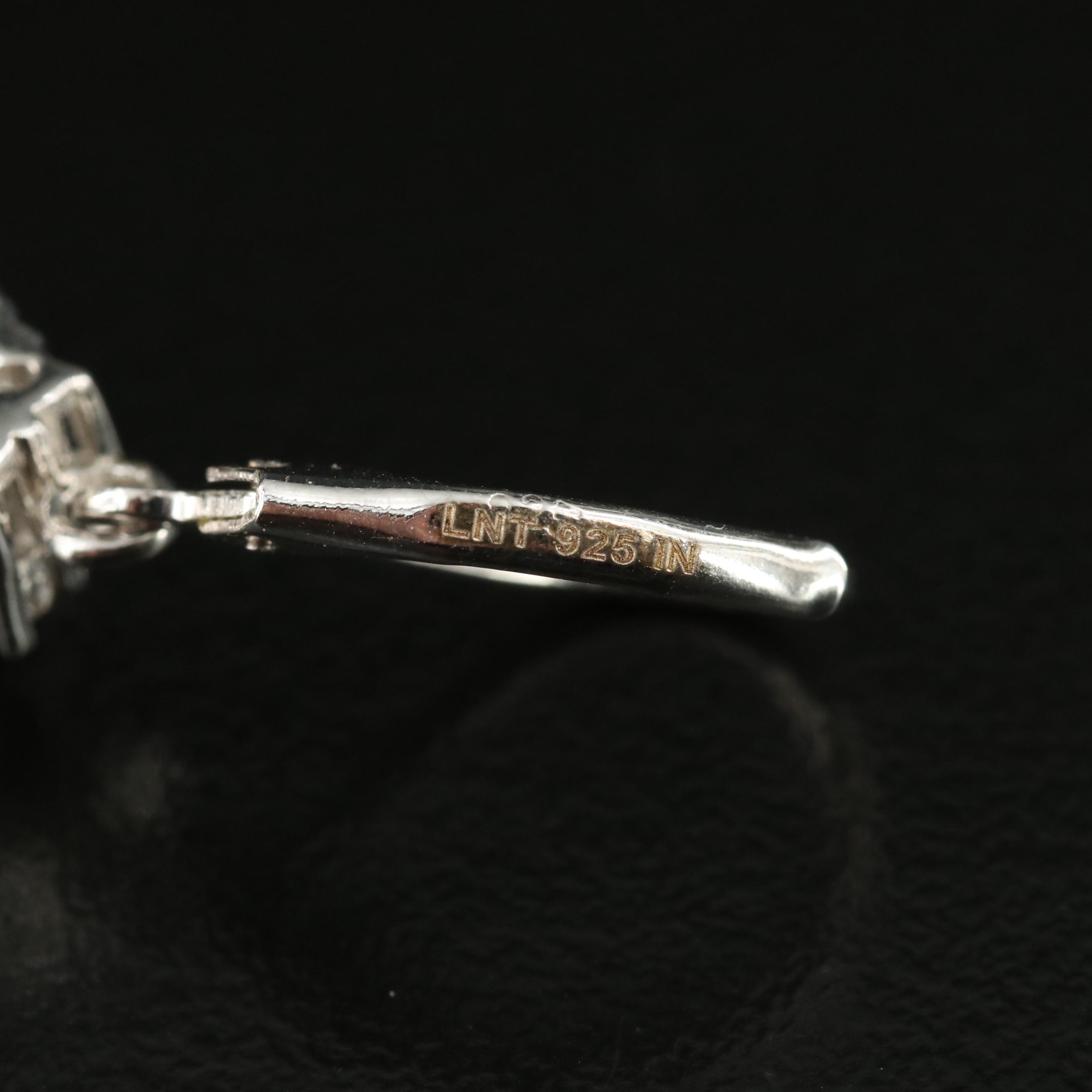 Sterling Beryl and Topaz Earrings