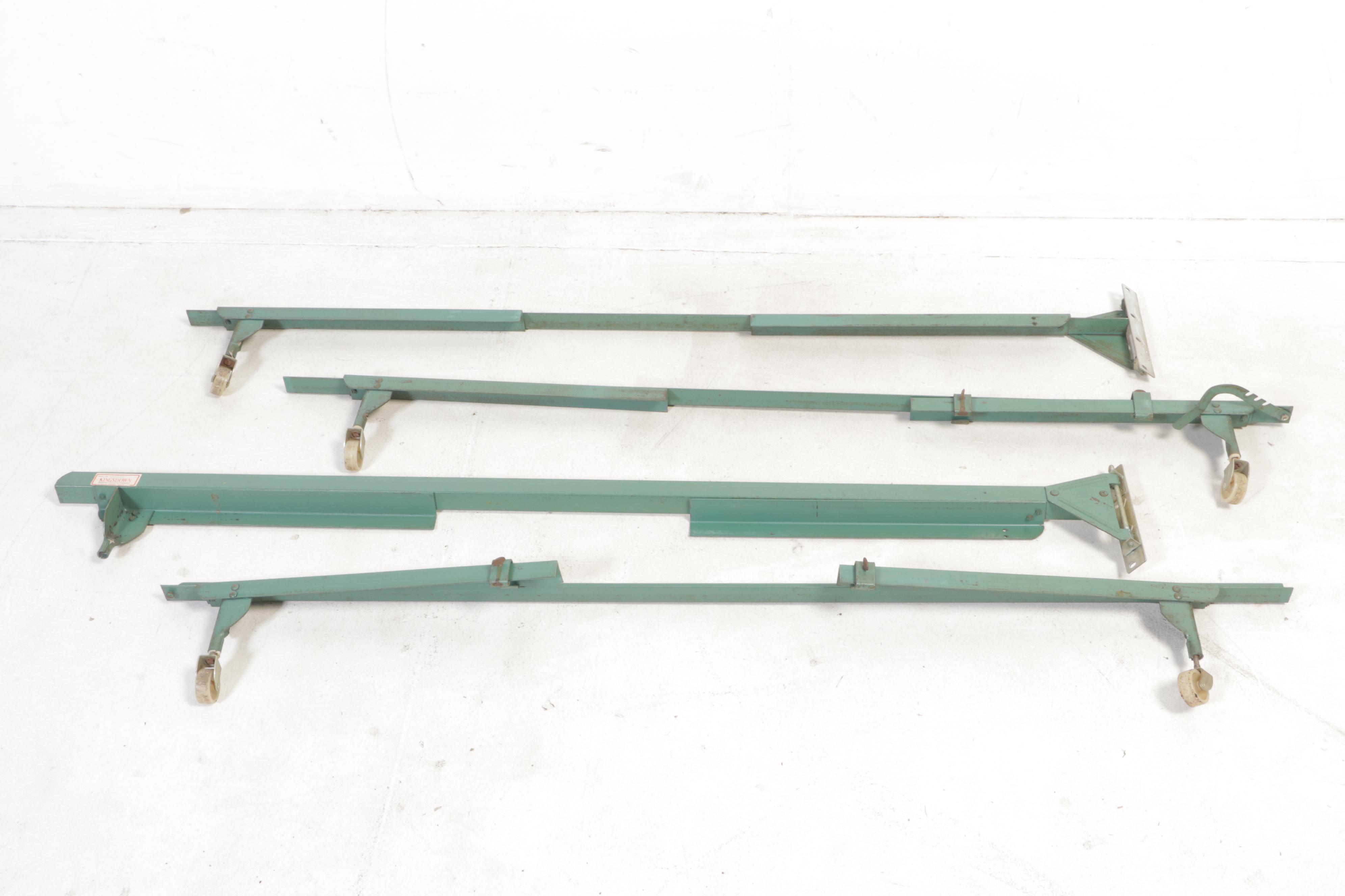 National of Mt. Airy Directoire Style Cherrywood King Headboard & Metal Frame