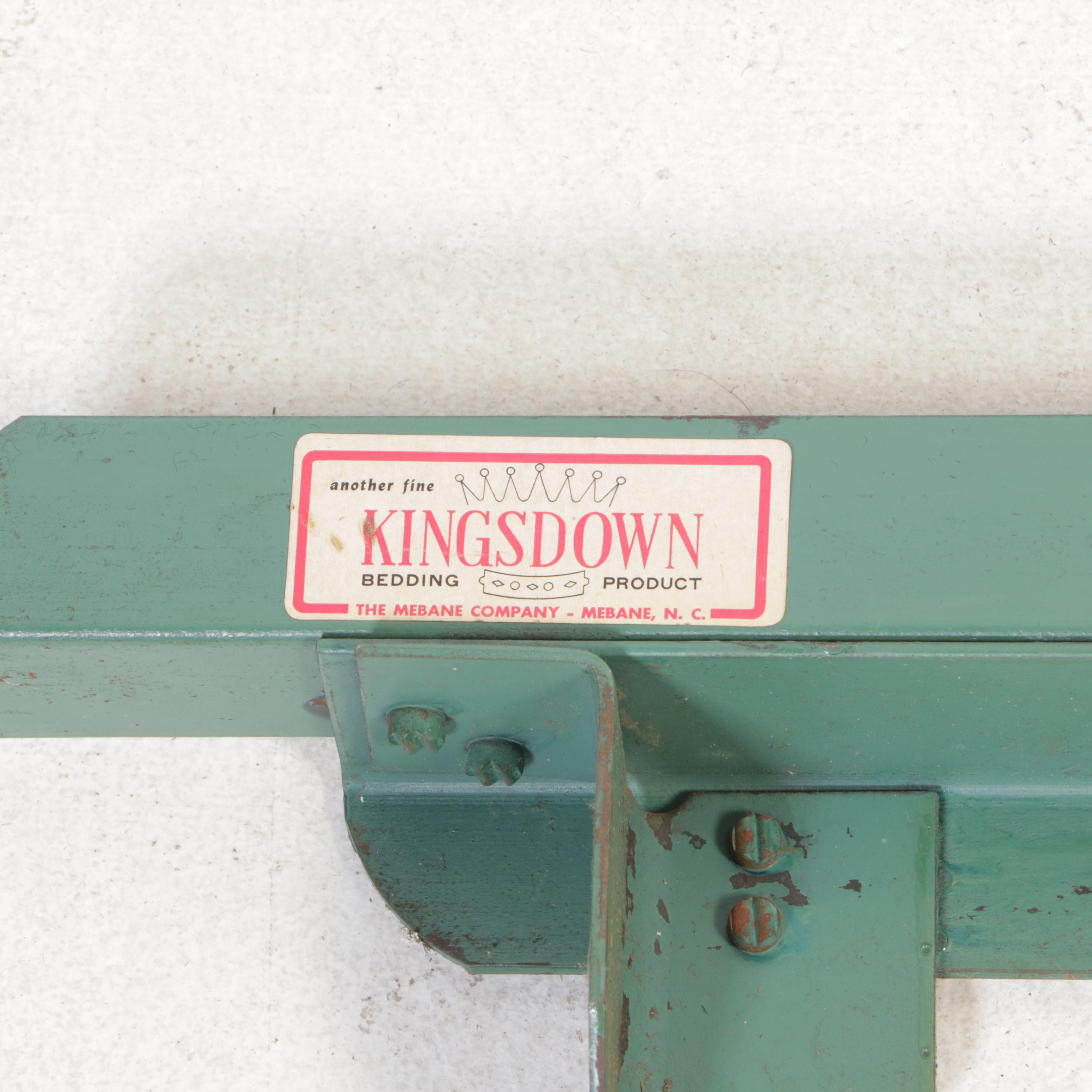 National of Mt. Airy Directoire Style Cherrywood King Headboard & Metal Frame