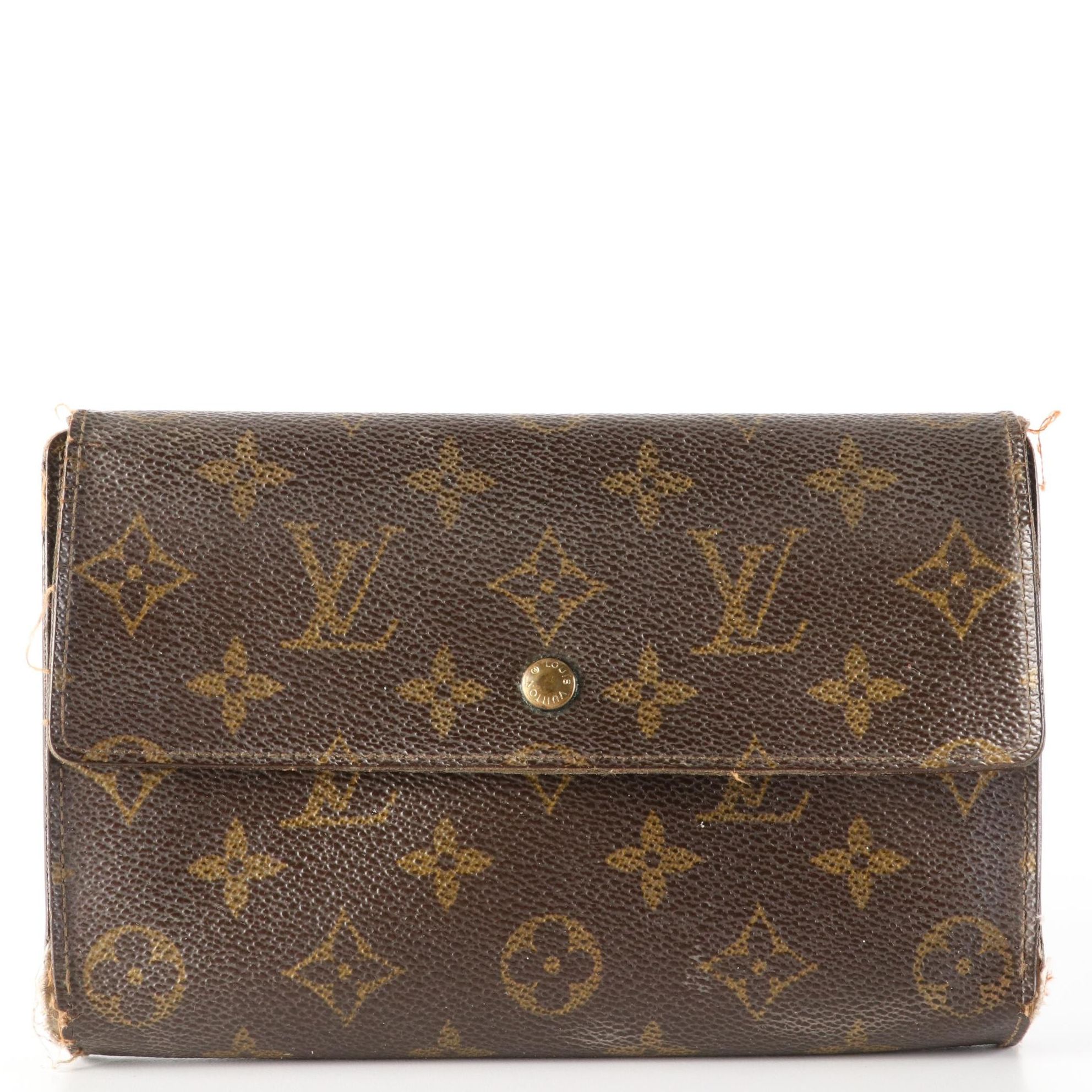 Louis Vuitton Pochette-Passeport Organizer in Monogram Canvas and Leather