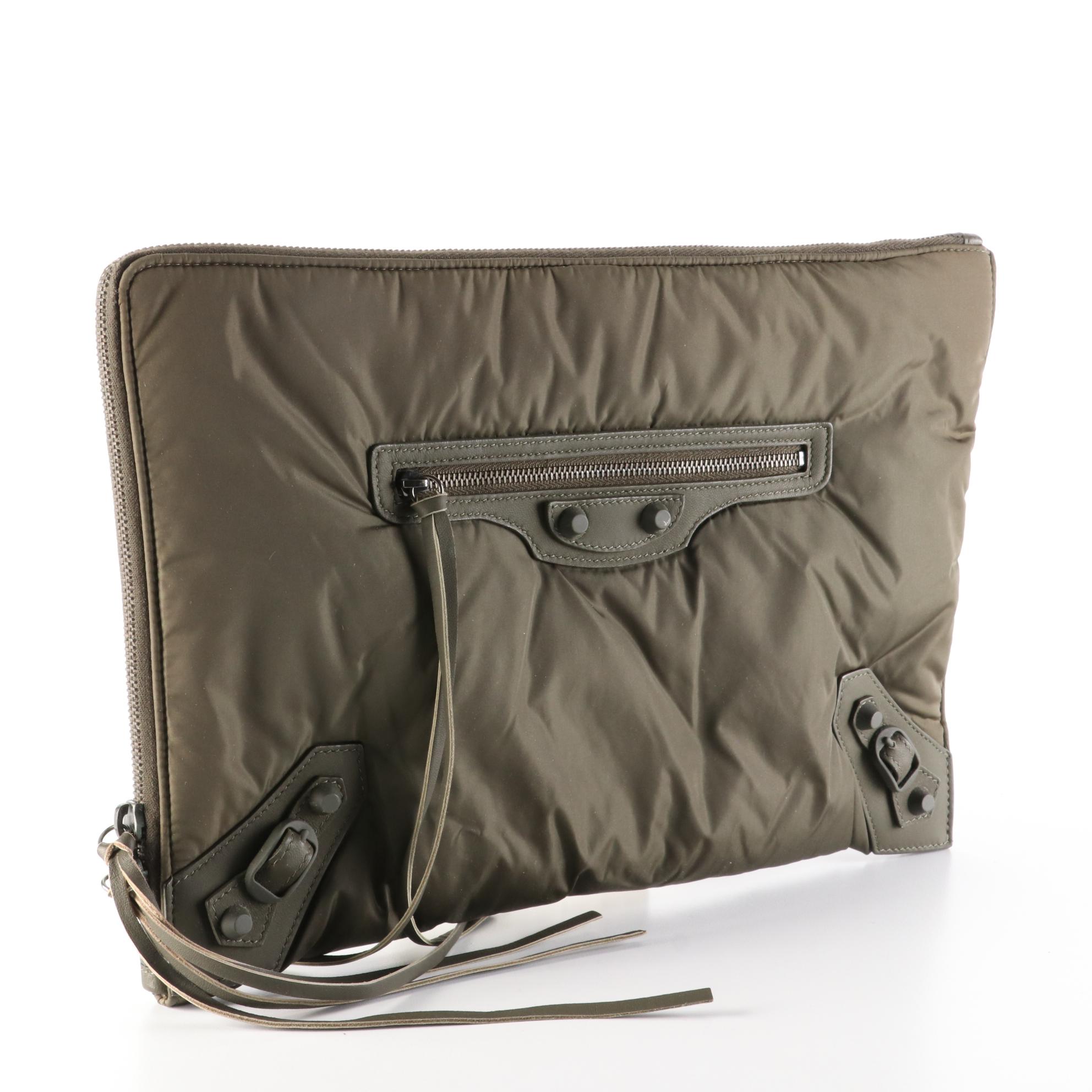 Balenciaga City Stud Zip Pouch