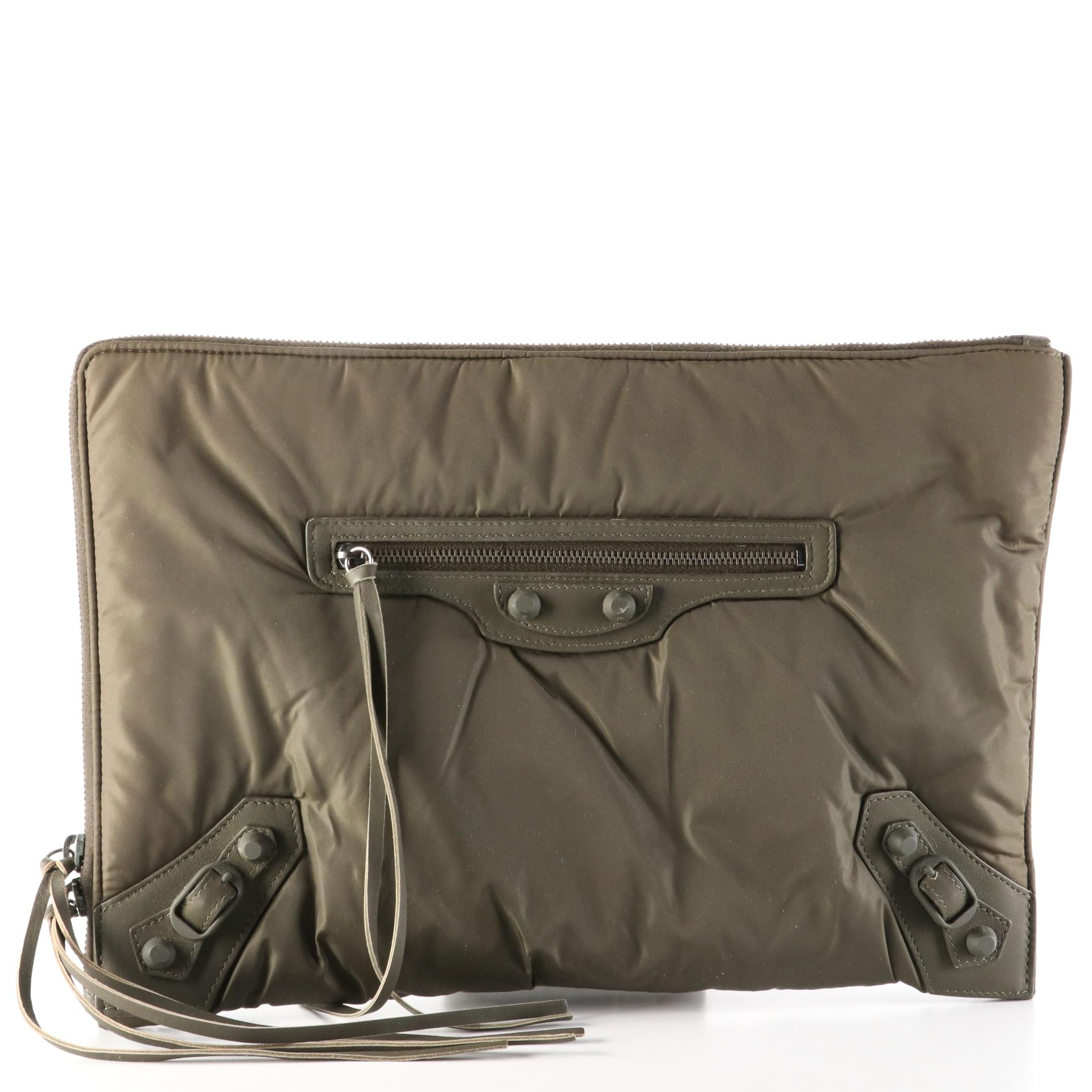 Balenciaga City Stud Zip Pouch