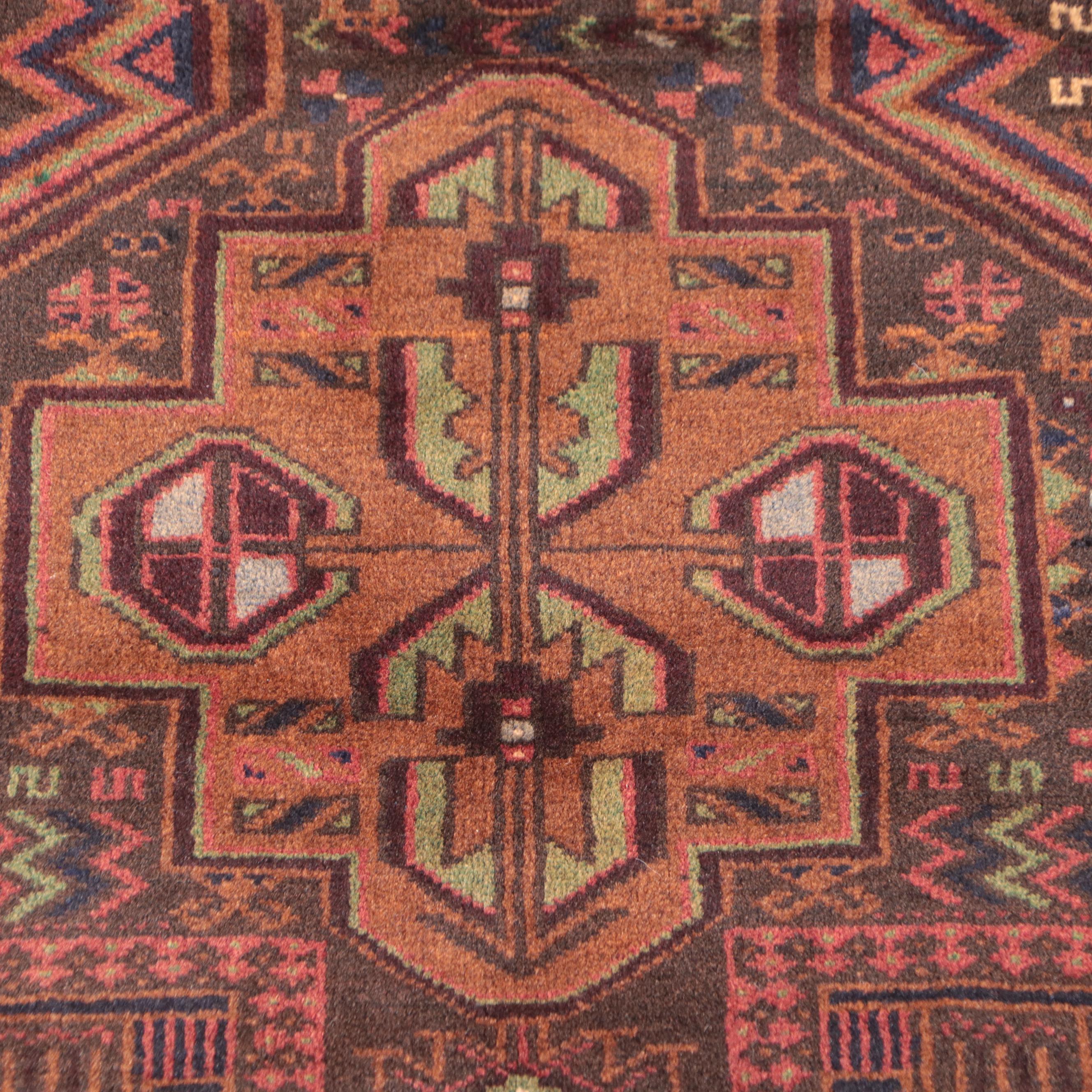 2'9 x 4'1 Hand-Knotted Afghan Taimani Accent Rug