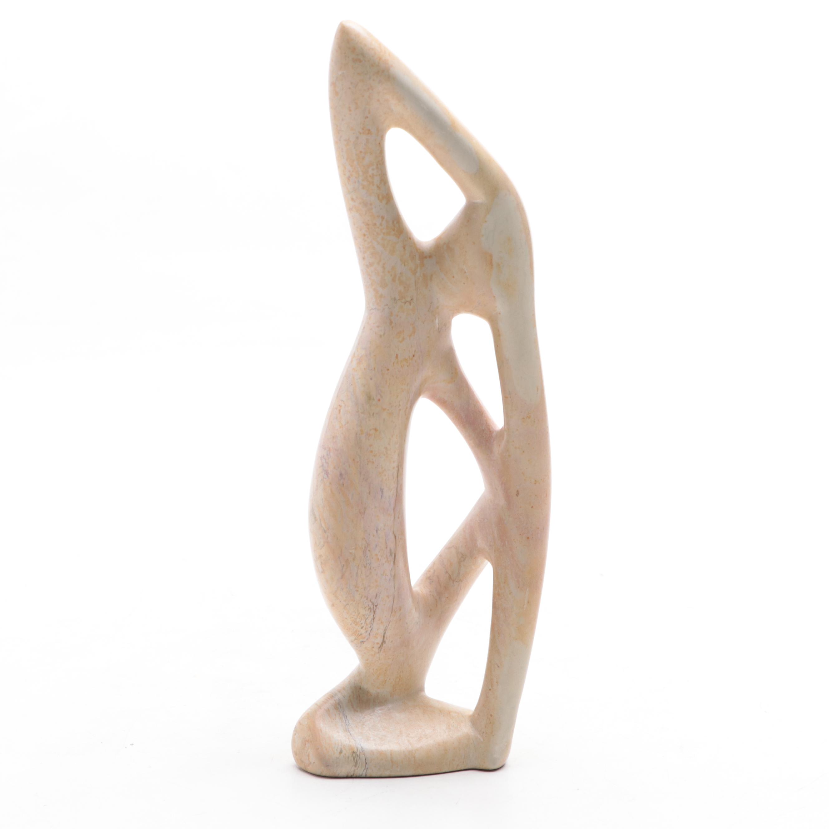 Hand Carved Soapstone Abstract Figurine
