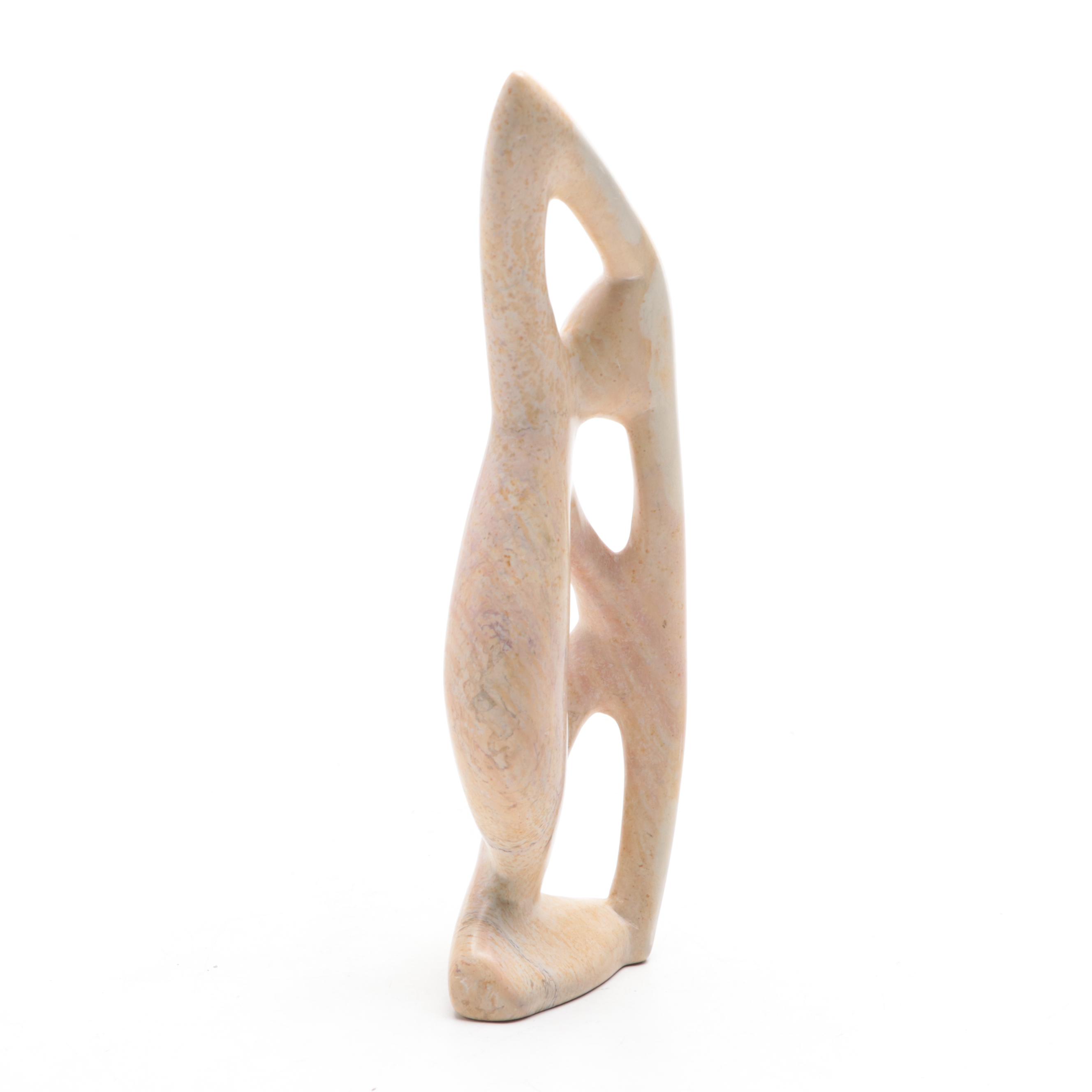Hand Carved Soapstone Abstract Figurine