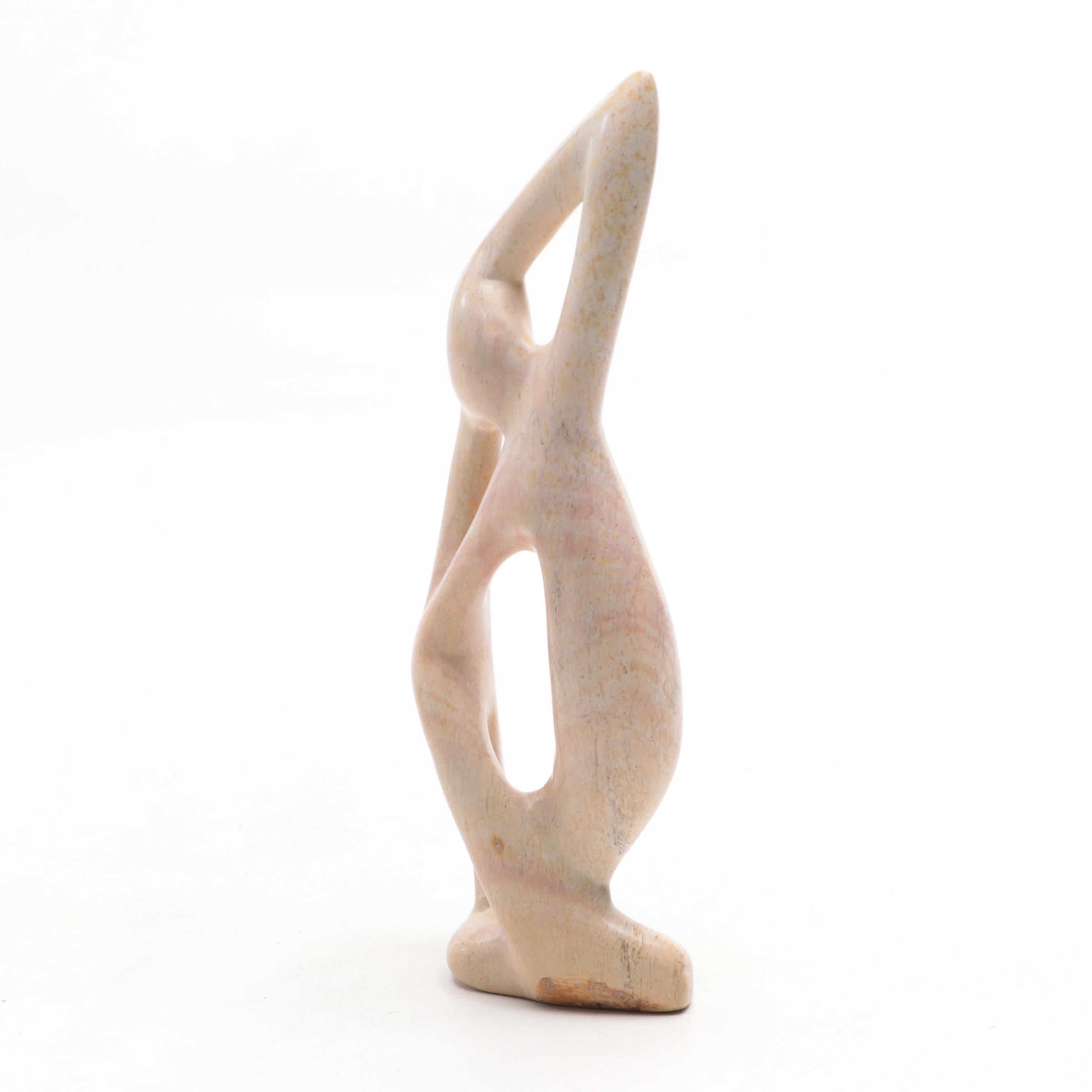 Hand Carved Soapstone Abstract Figurine