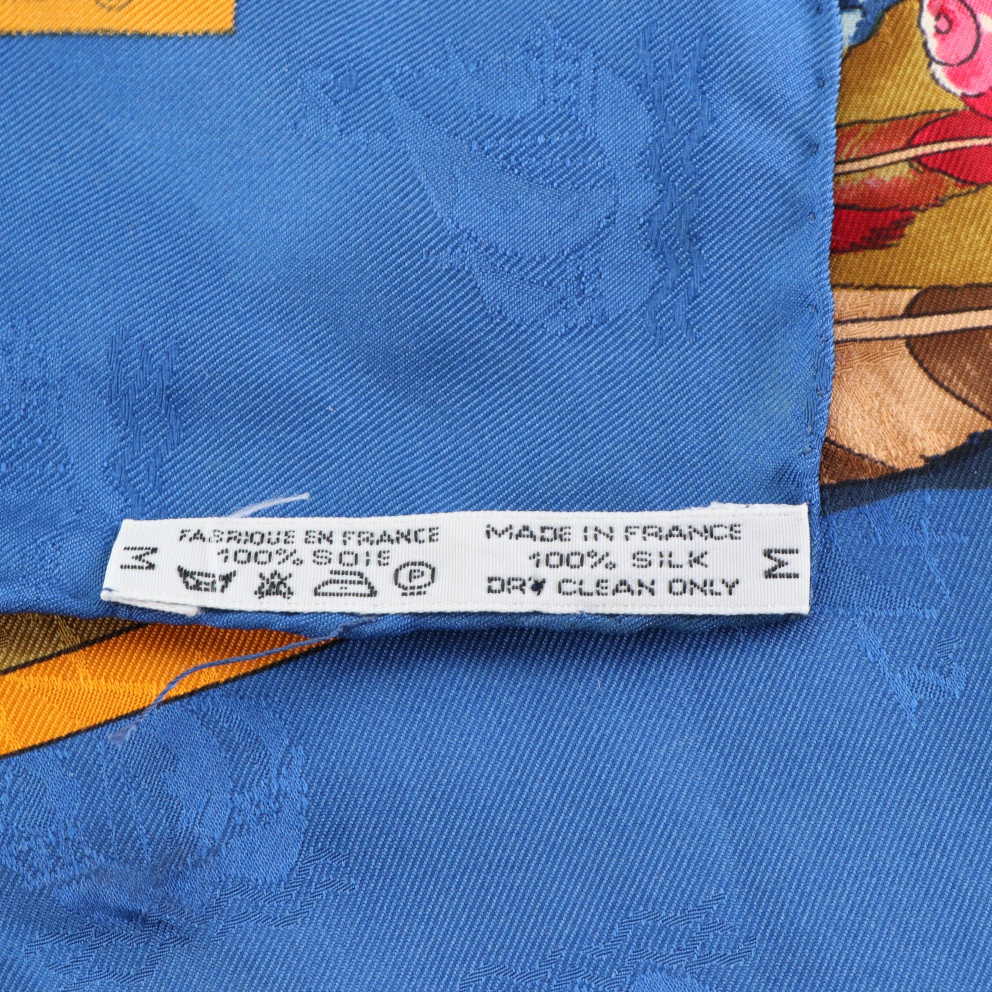 Hermès "Christophe Colomb Découvre l'Amérique" Scarf 90 in Silk Jacquard