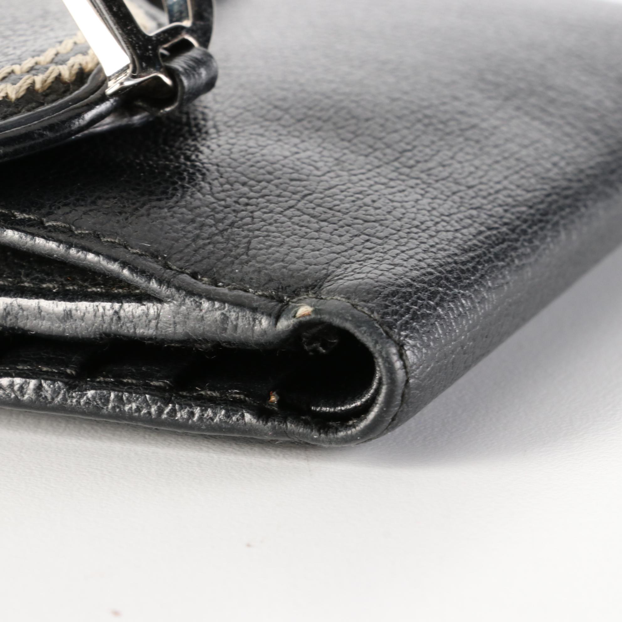 Christian Dior Leather Saddle Compact Wallet