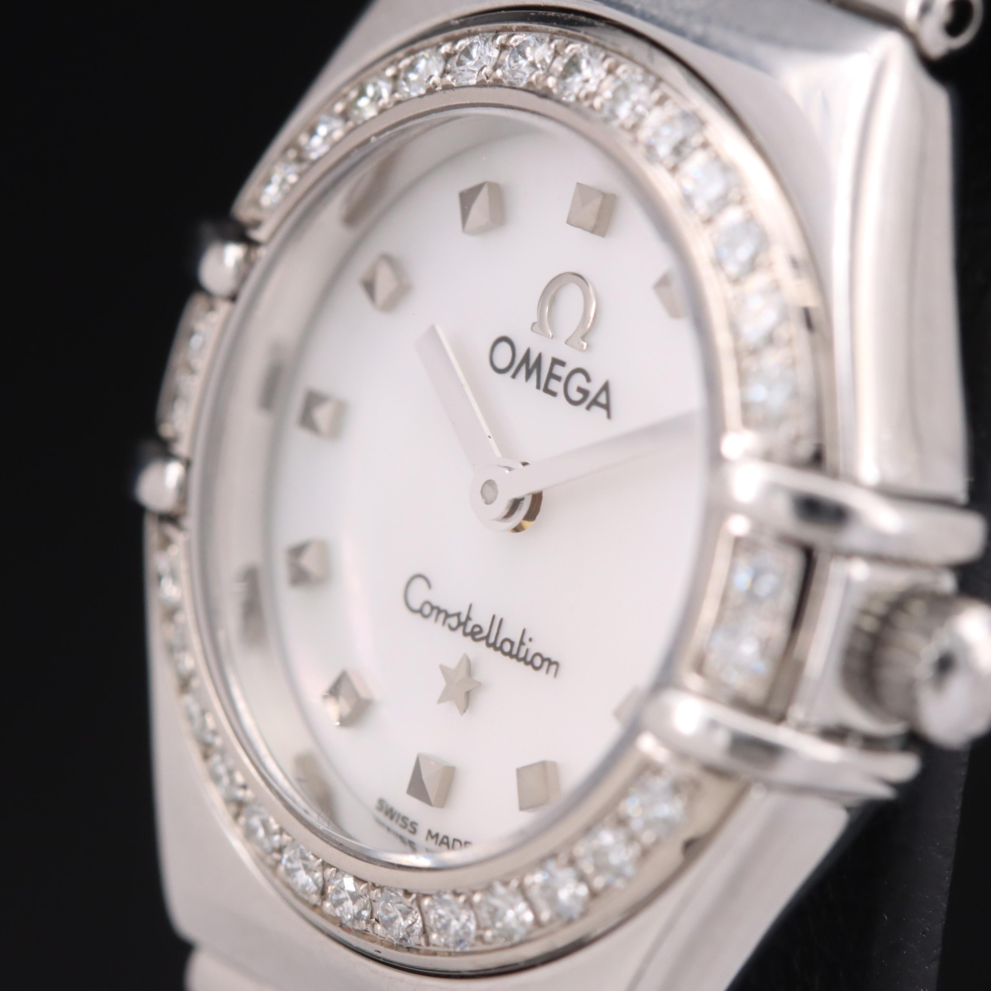 Omega Constellation Mother-of-Pearl Dial and Diamond Bezel Watch