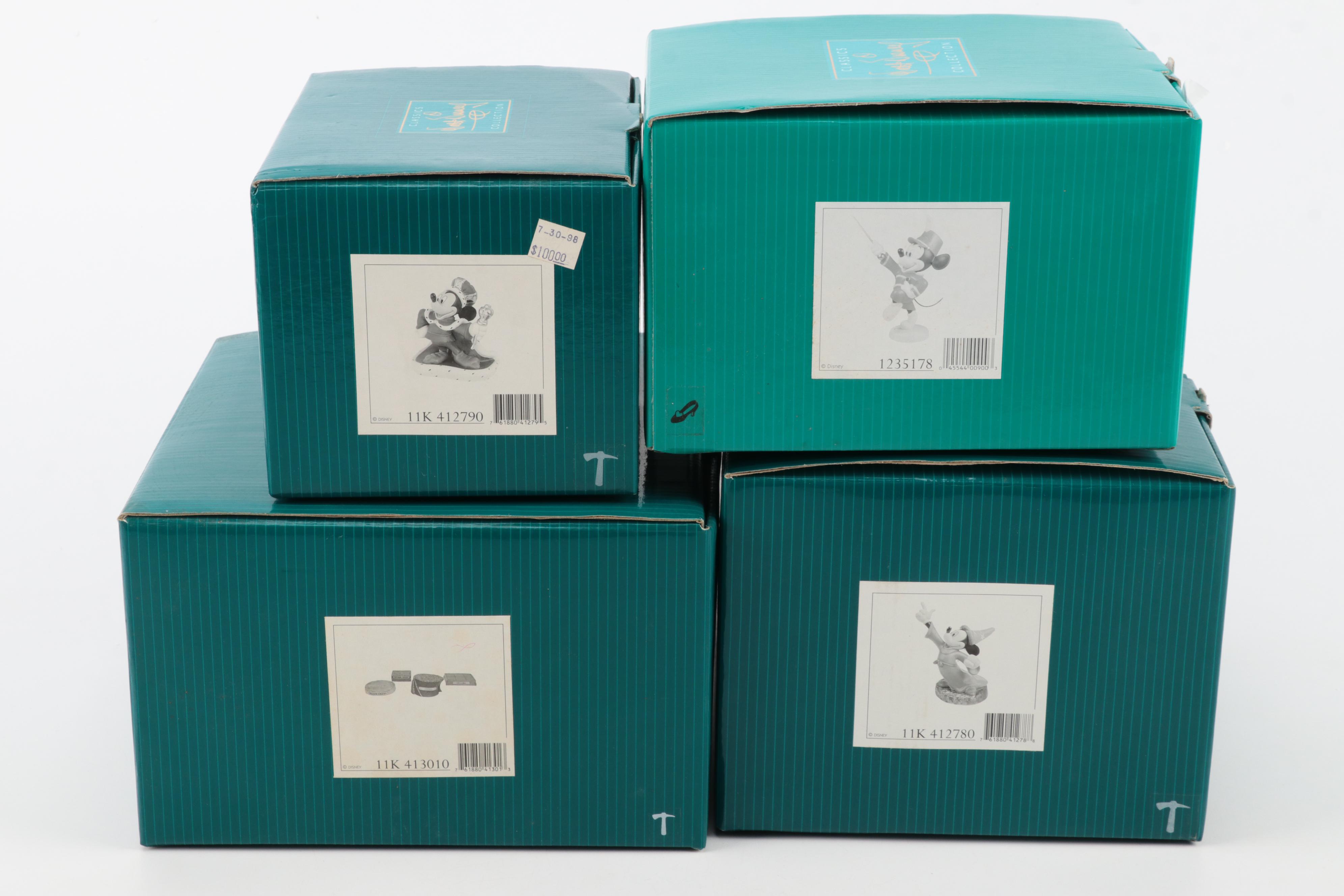 Walt Disney Classics Collection "Strike Up the Band" and Other Mickey Figurines