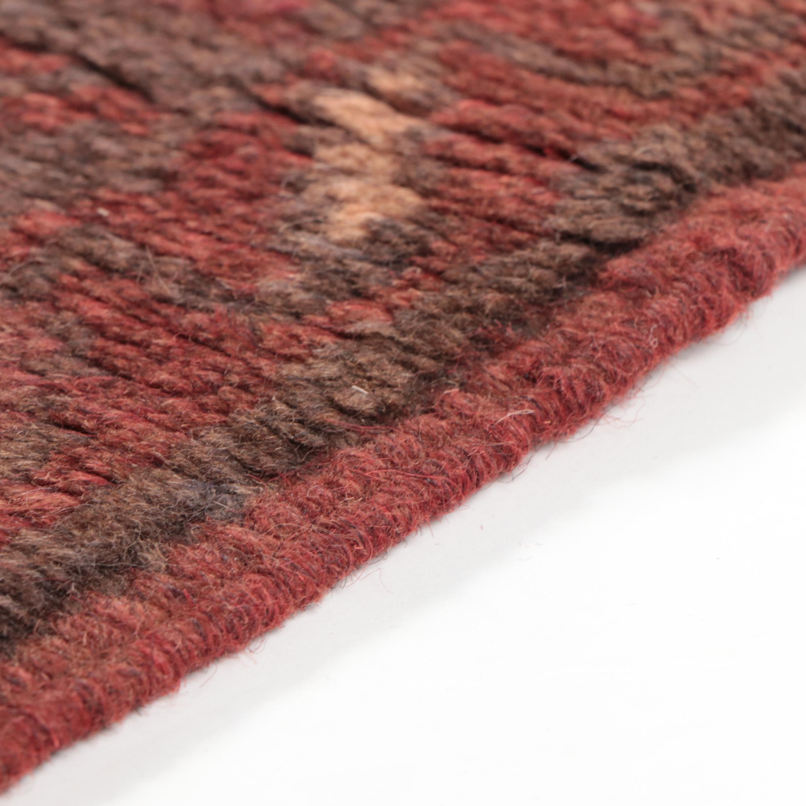 2' x 8'4 Hand-Knotted Afghan Mixed Technique Carpet Runner